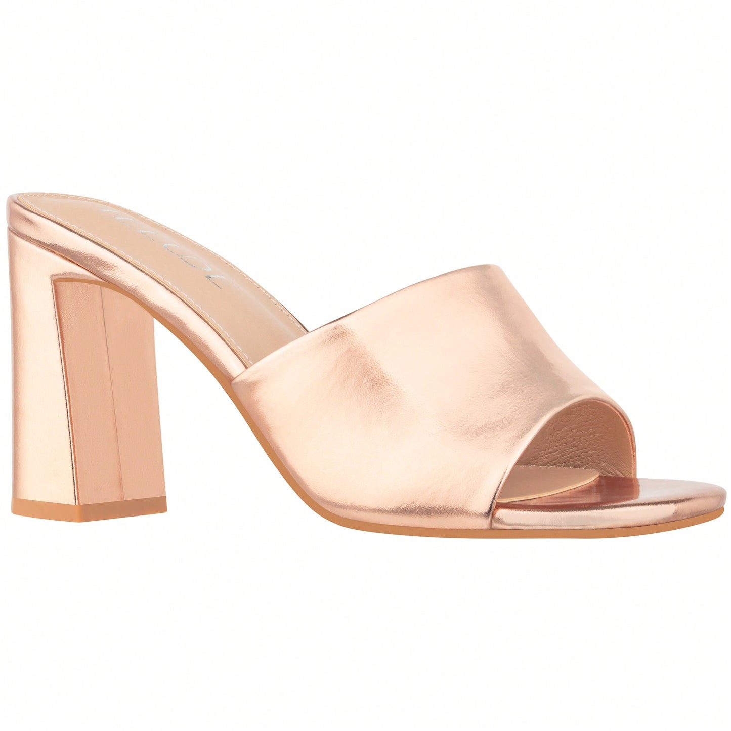 Women's Chunky Heeled Mule Sandals Low Heel Sandals Single Strap Square Toe Chunky Heeled Sandal Suede