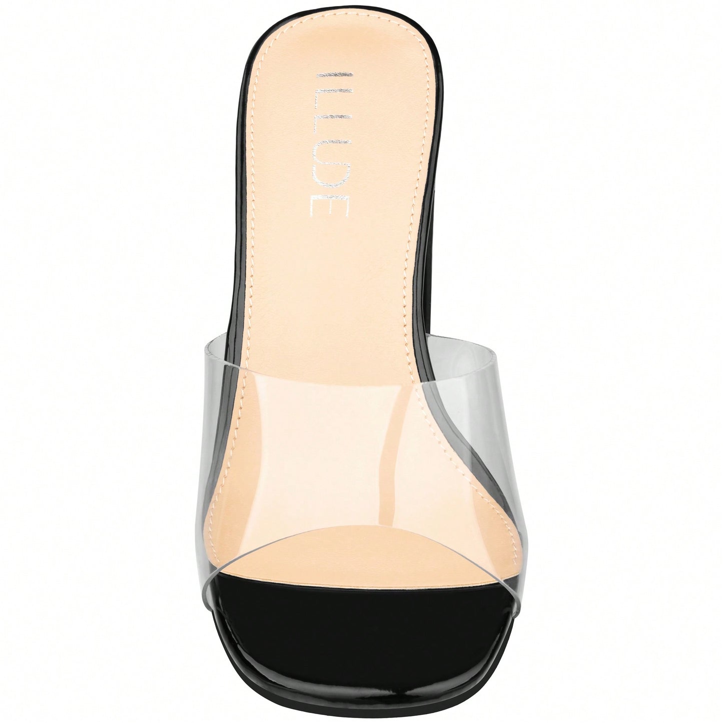 Women's Chunky Heeled Mule Sandals Low Heel Sandals Single Strap Square Toe Chunky Heeled Sandal Suede