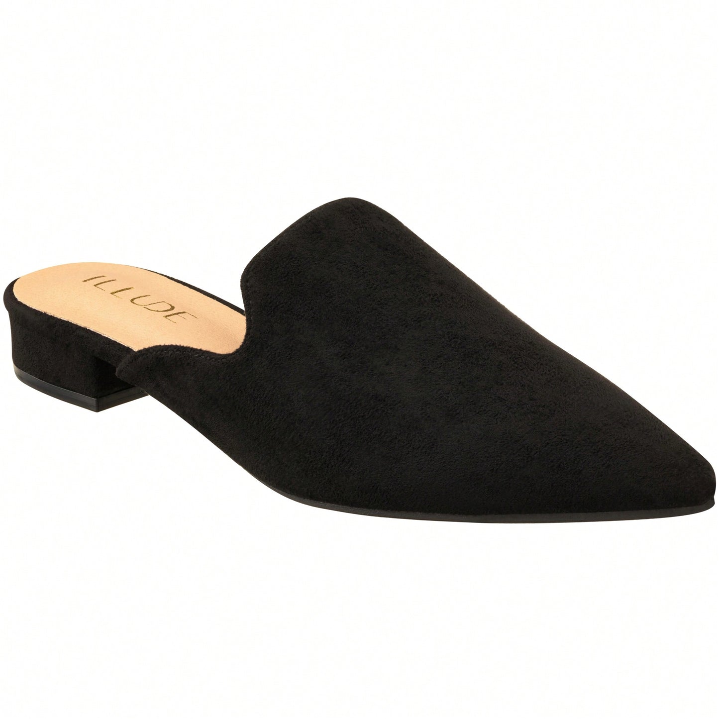 Women's Flat Mules Point Toe Loafer Mule Flats Backless Slip On Slides Loafer Shoes