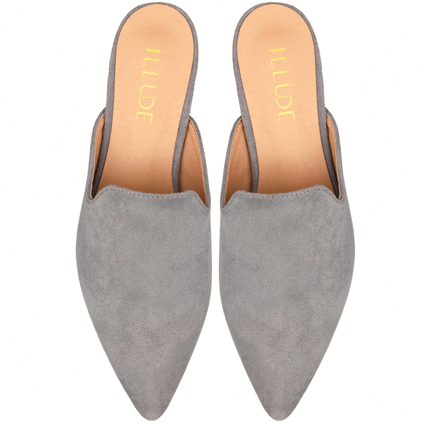Women's Flat Mules Point Toe Loafer Mule Flats Backless Slip On Slides Loafer Shoes