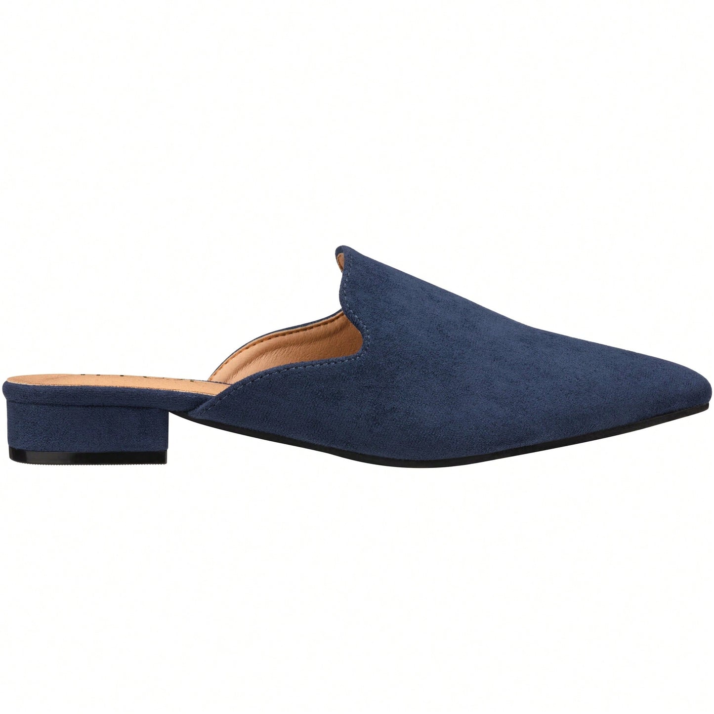 Women's Flat Mules Point Toe Loafer Mule Flats Backless Slip On Slides Loafer Shoes