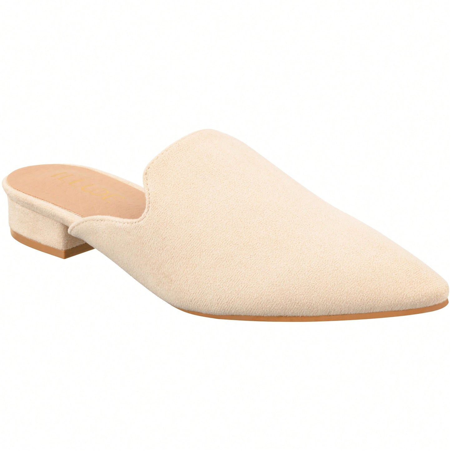 Women's Flat Mules Point Toe Loafer Mule Flats Backless Slip On Slides Loafer Shoes
