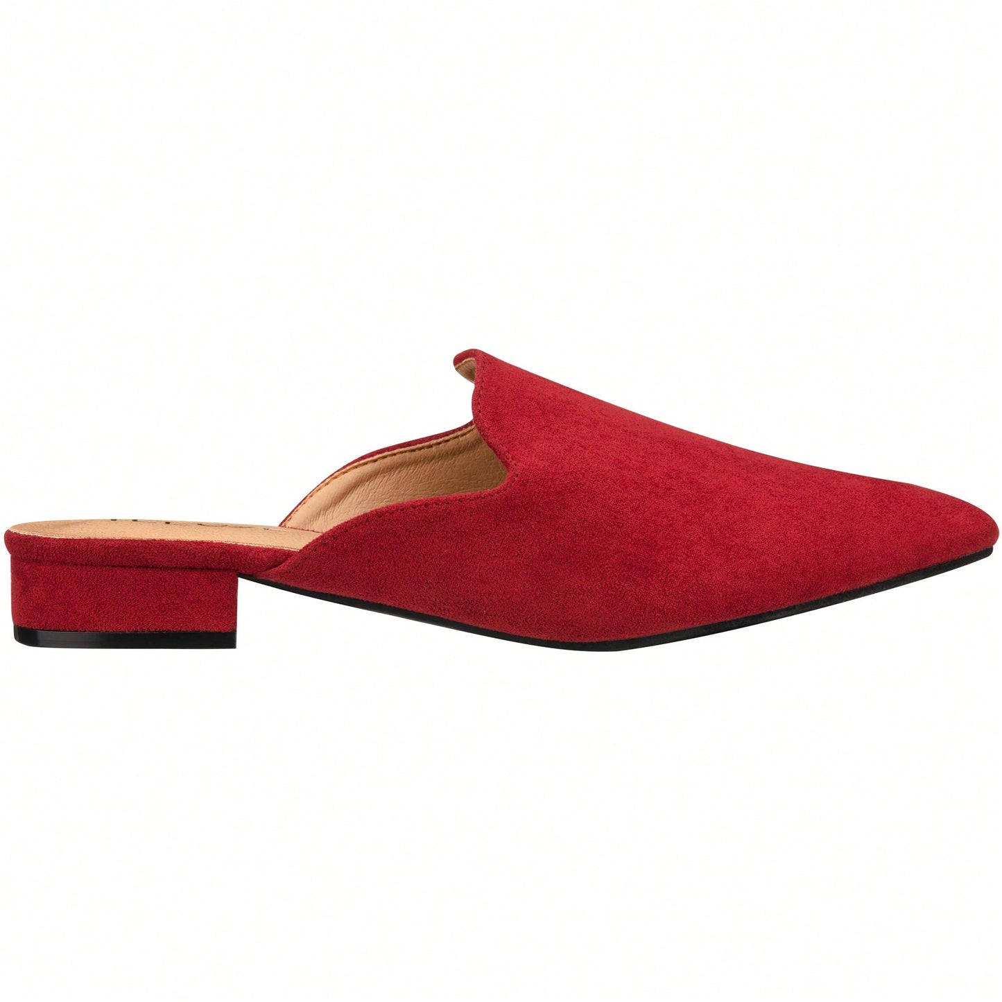 Women's Flat Mules Point Toe Loafer Mule Flats Backless Slip On Slides Loafer Shoes