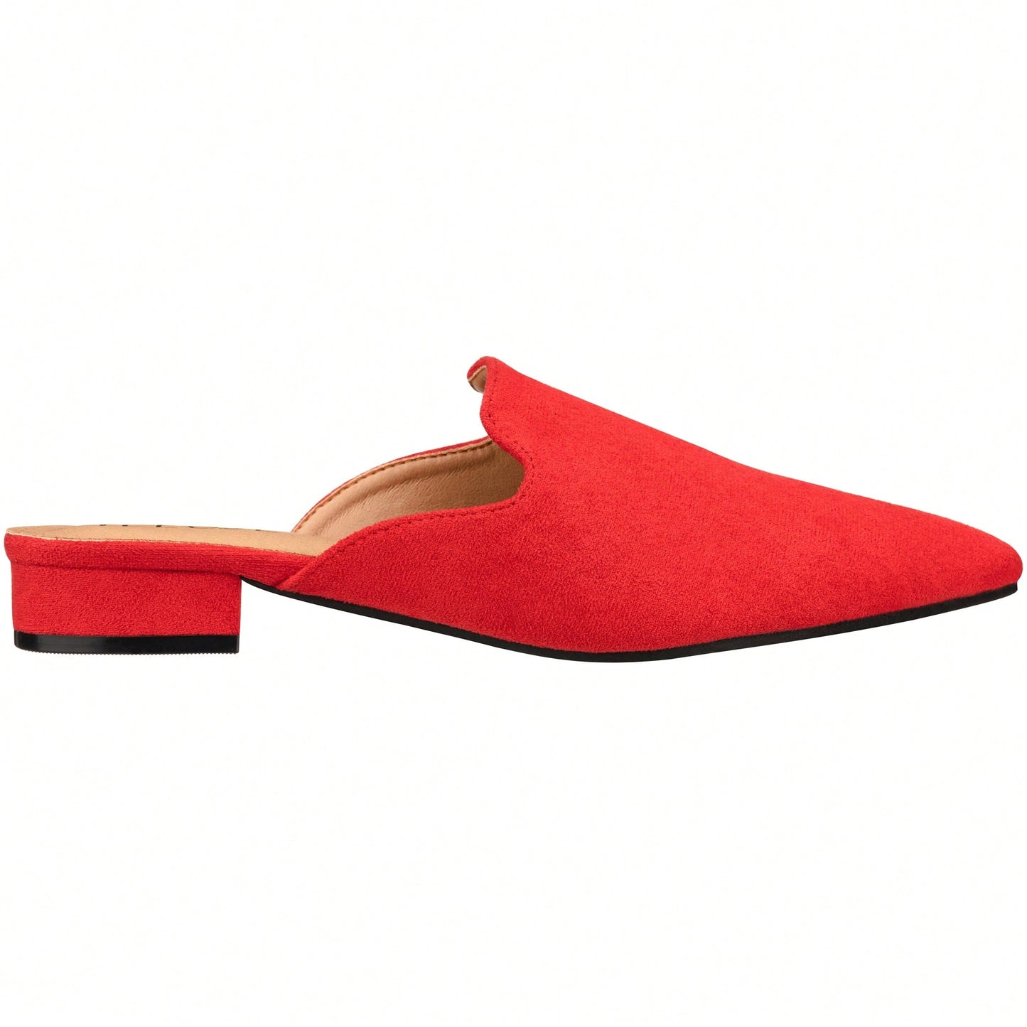 Women's Flat Mules Point Toe Loafer Mule Flats Backless Slip On Slides Loafer Shoes