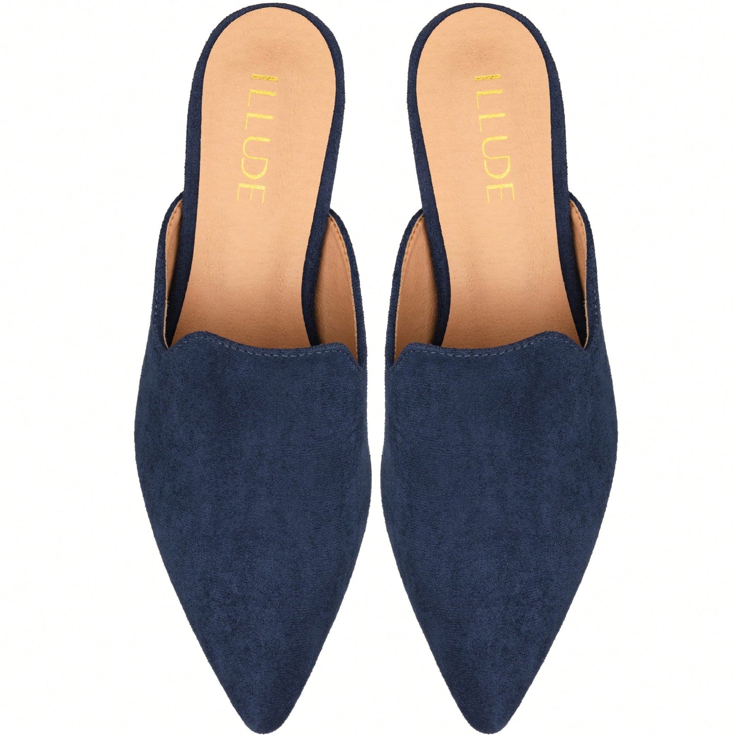 Women's Flat Mules Point Toe Loafer Mule Flats Backless Slip On Slides Loafer Shoes