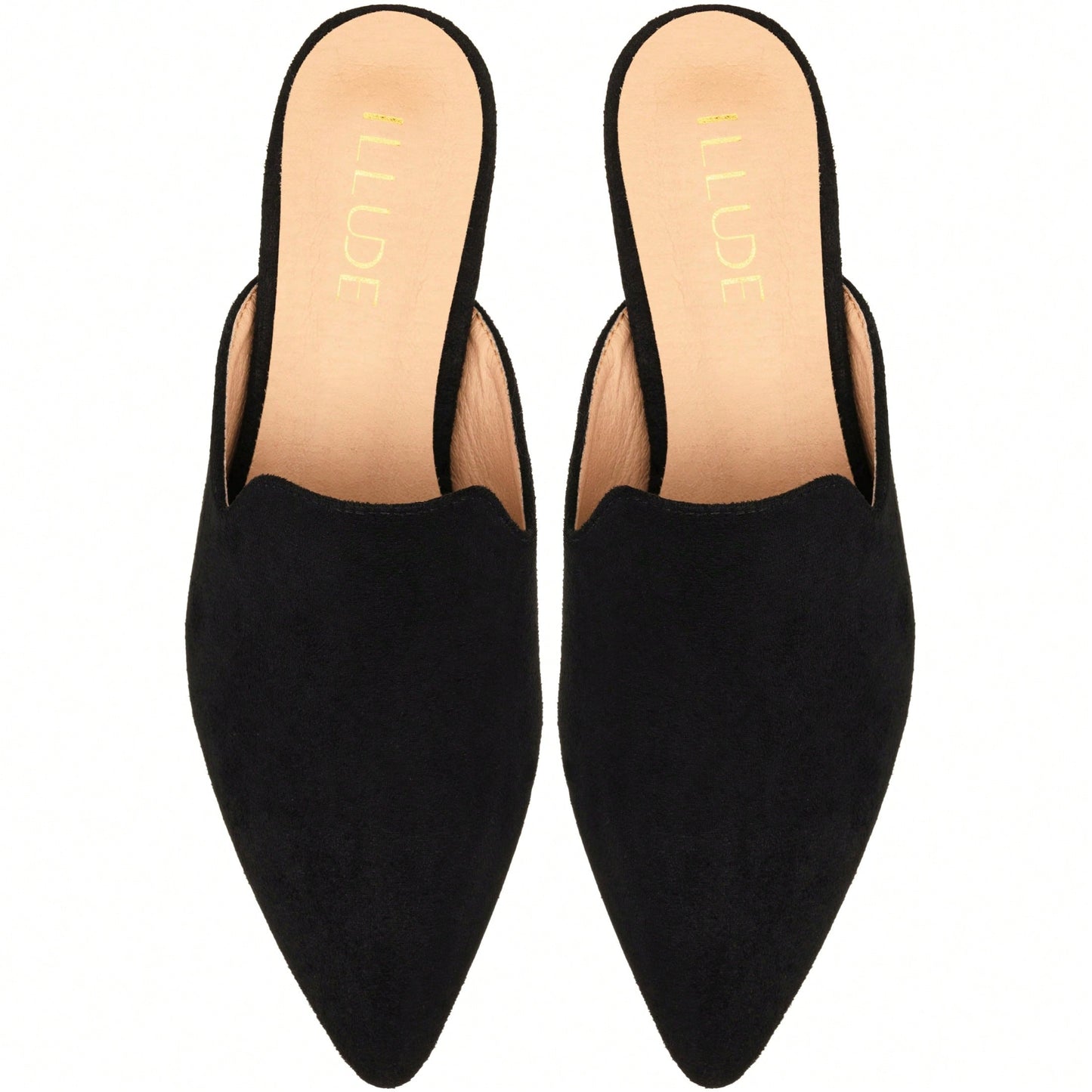 Women's Flat Mules Point Toe Loafer Mule Flats Backless Slip On Slides Loafer Shoes