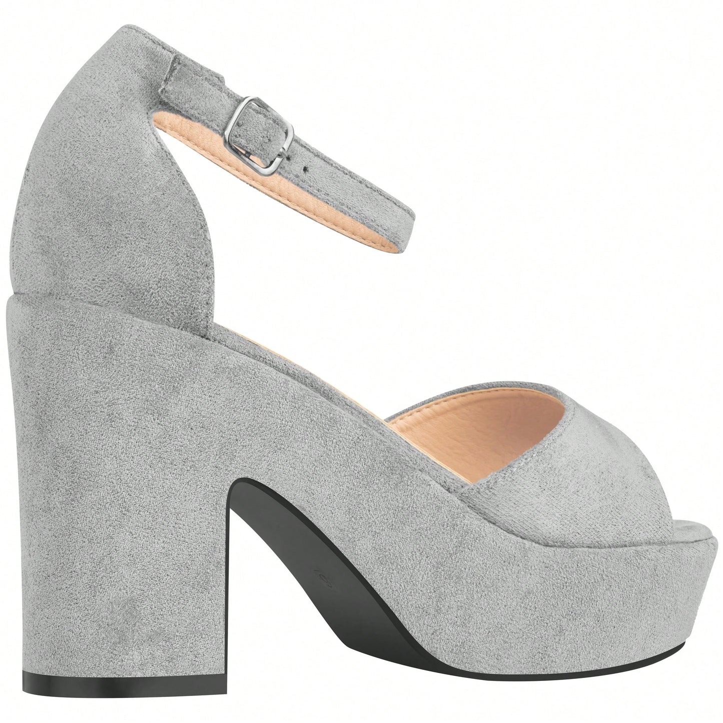 Women Platform Chunky Heeled Sandals Ankle Strap Sexy Open Toe Heels Chunky Block Platform Wedge Sandals
