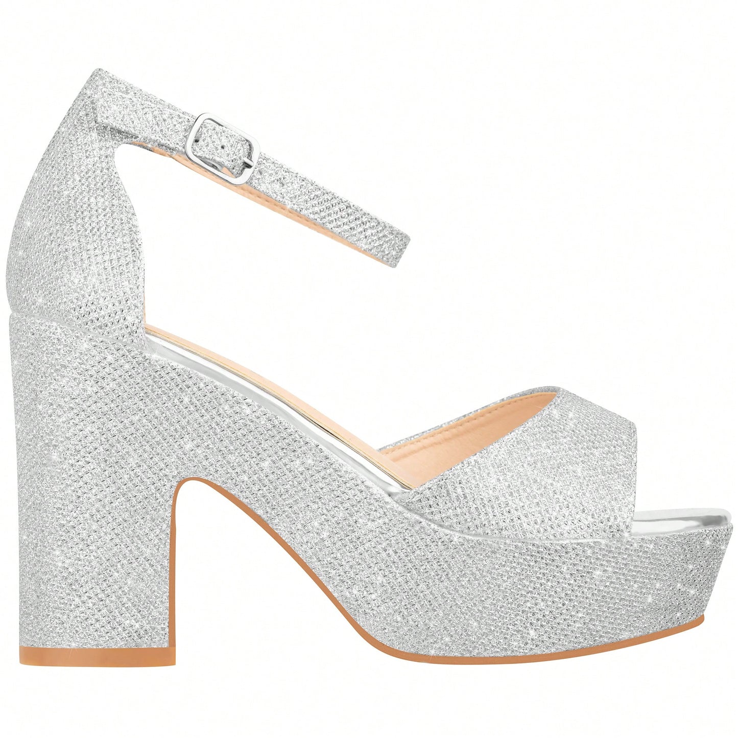 Women Platform Chunky Heeled Sandals Ankle Strap Sexy Open Toe Heels Chunky Block Platform Wedge Sandals