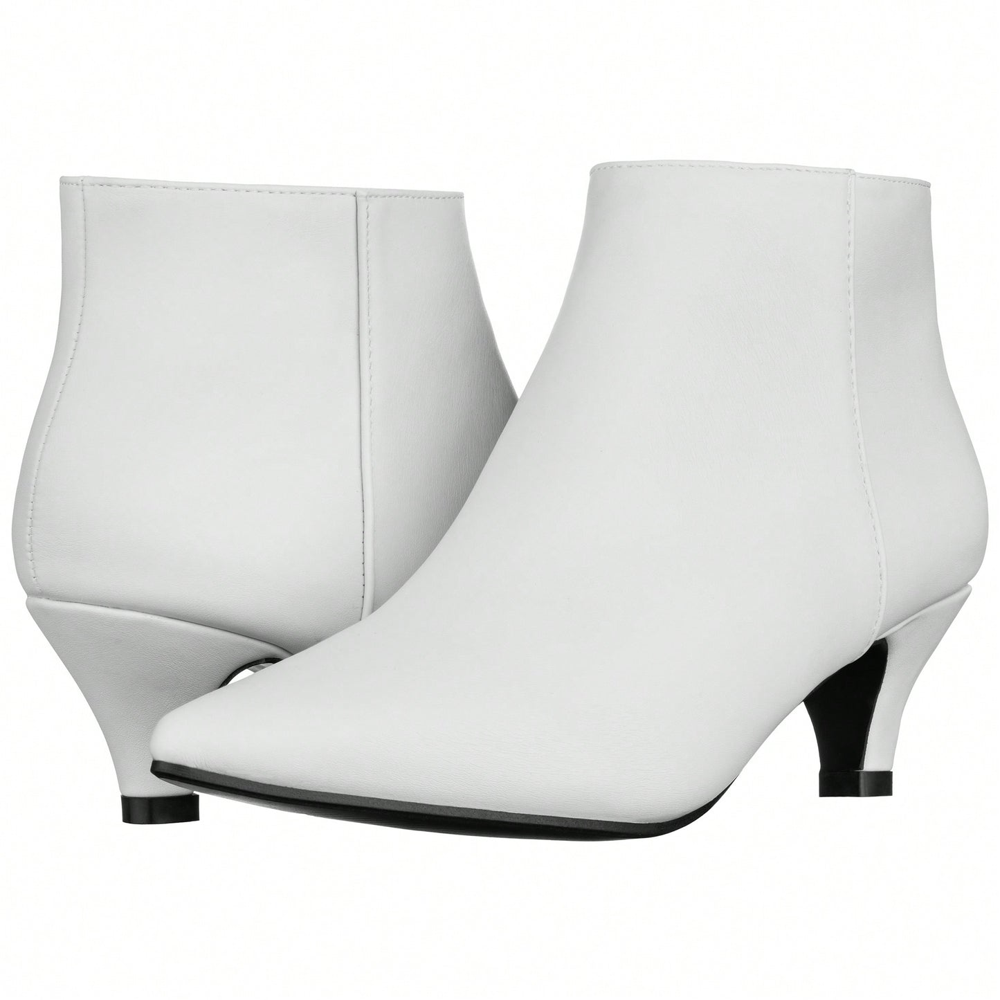 Women's Pointed Toe Ankle Boots Kitten Heel Short Boots Pointed Toe Stiletto Ankle Boots Low Heel Boots Short Low Heel Ankle Booties