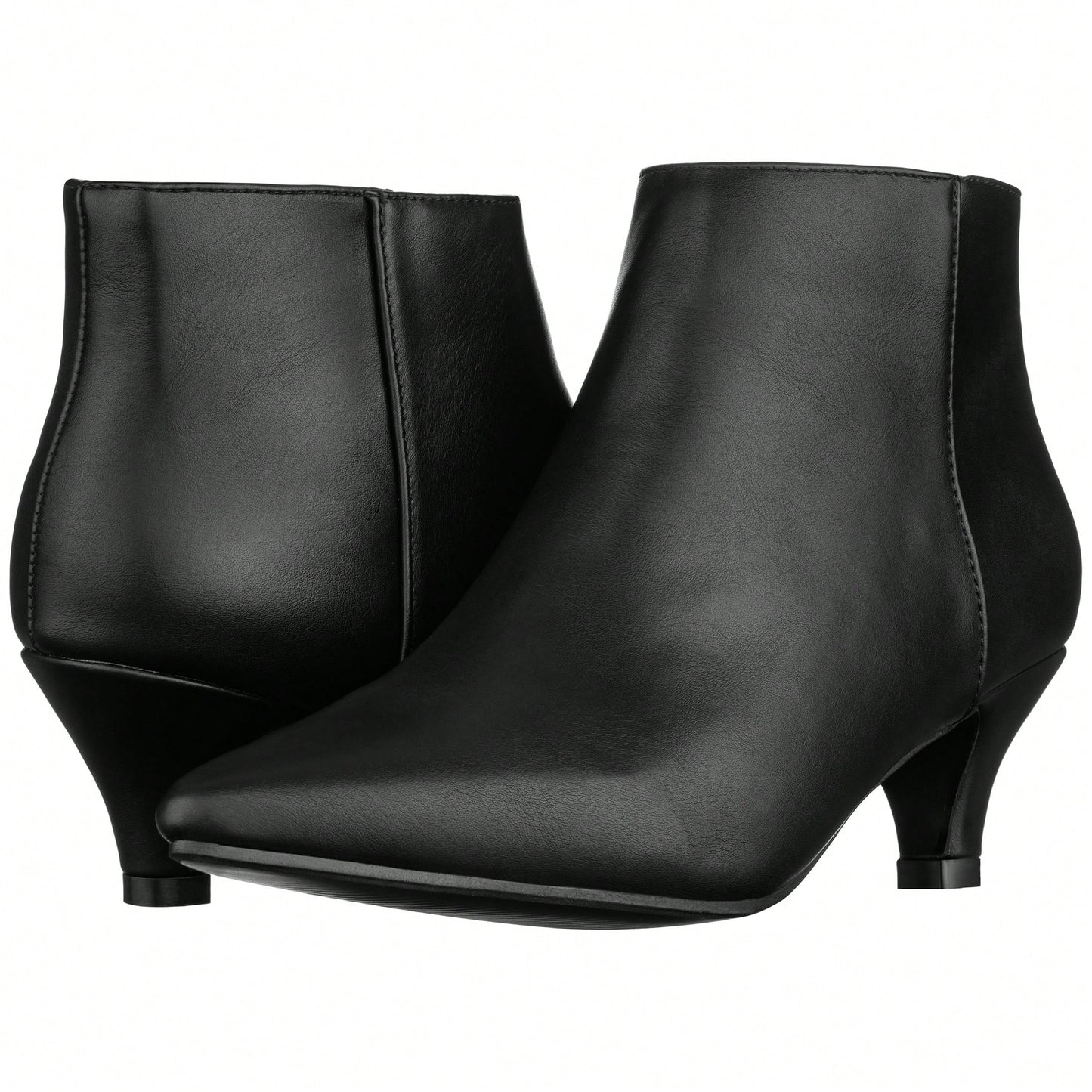 Women's Pointed Toe Ankle Boots Kitten Heel Short Boots Pointed Toe Stiletto Ankle Boots Low Heel Boots Short Low Heel Ankle Booties