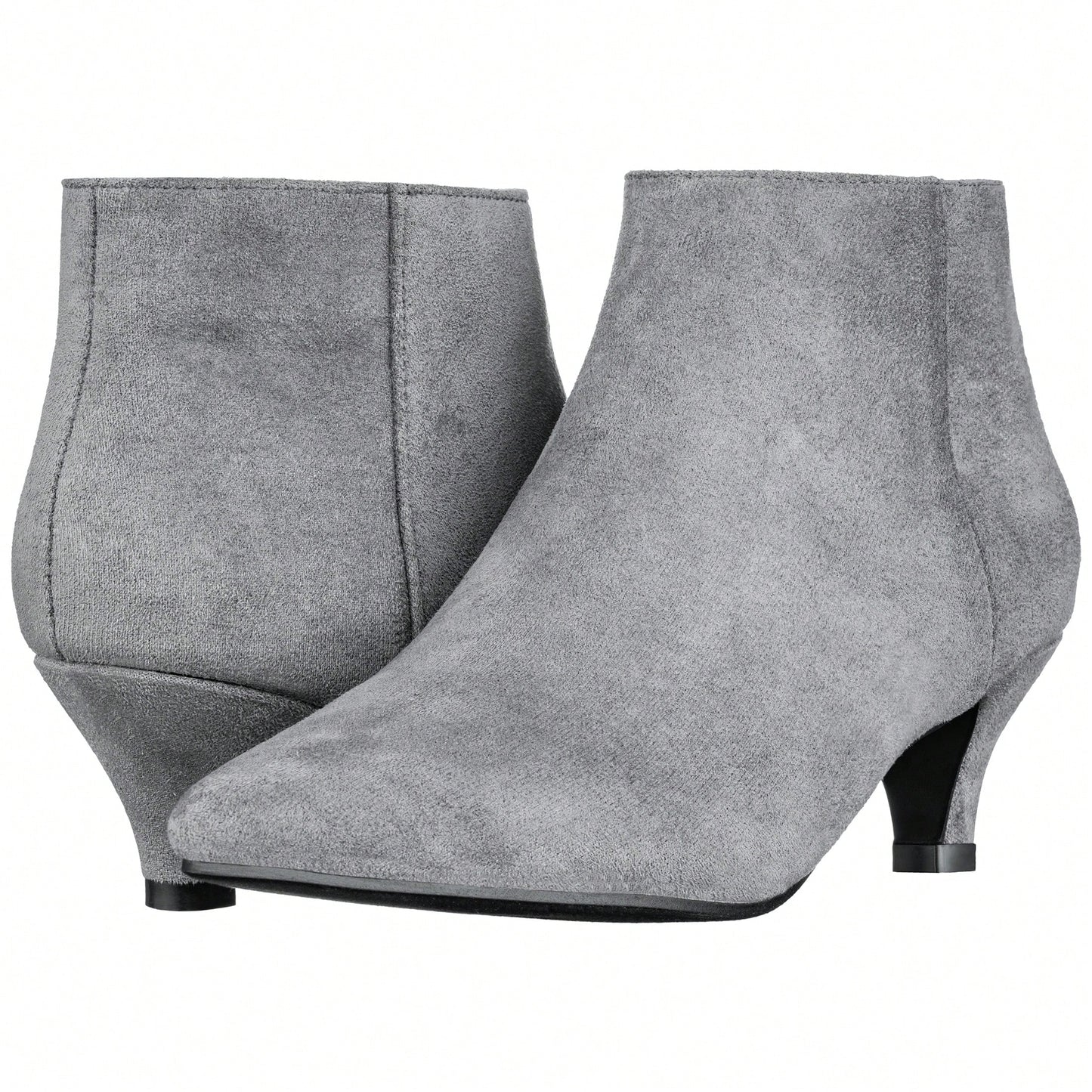 Women's Pointed Toe Ankle Boots Kitten Heel Short Boots Pointed Toe Stiletto Ankle Boots Low Heel Boots Short Low Heel Ankle Booties