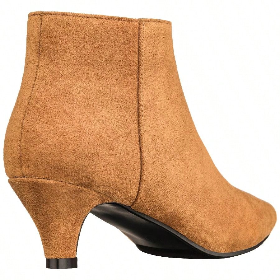Women's Pointed Toe Ankle Boots Kitten Heel Short Boots Pointed Toe Stiletto Ankle Boots Low Heel Boots Short Low Heel Ankle Booties