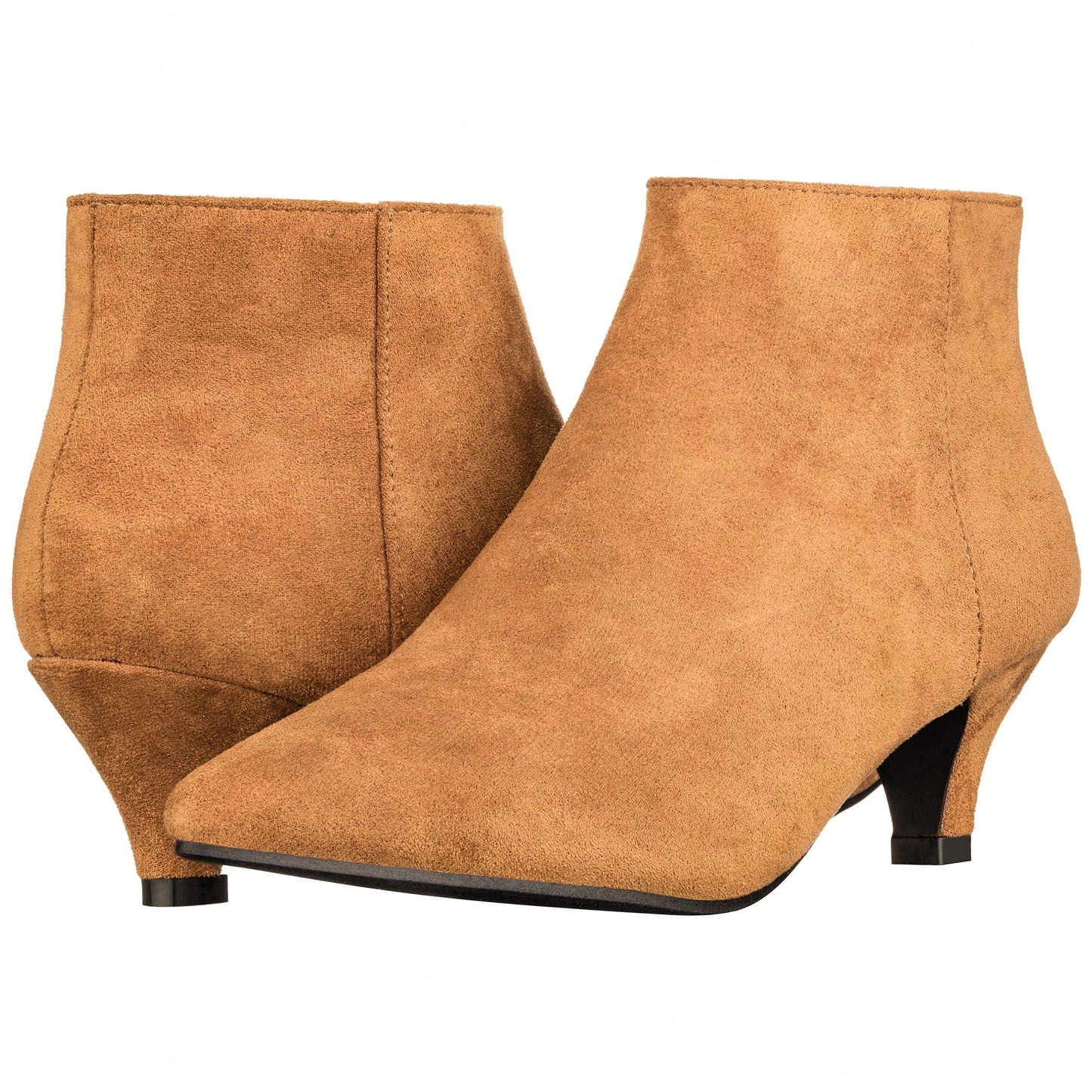 Women's Pointed Toe Ankle Boots Kitten Heel Short Boots Pointed Toe Stiletto Ankle Boots Low Heel Boots Short Low Heel Ankle Booties
