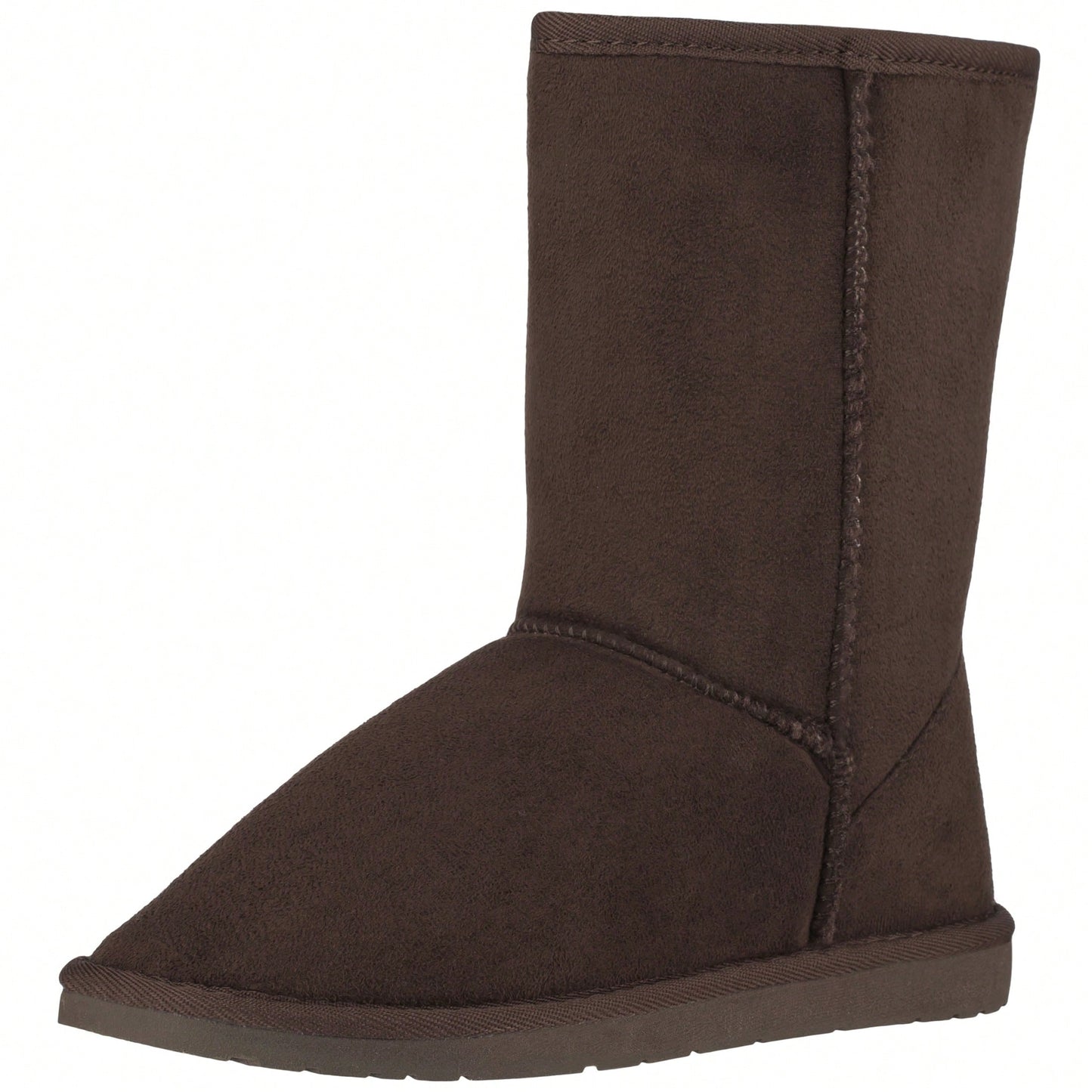 Women's Snow Boots Fleece Lined Solid Color Mid-Calf Flat Snow Boots For Winter Mid Calf  Short Snow Boots