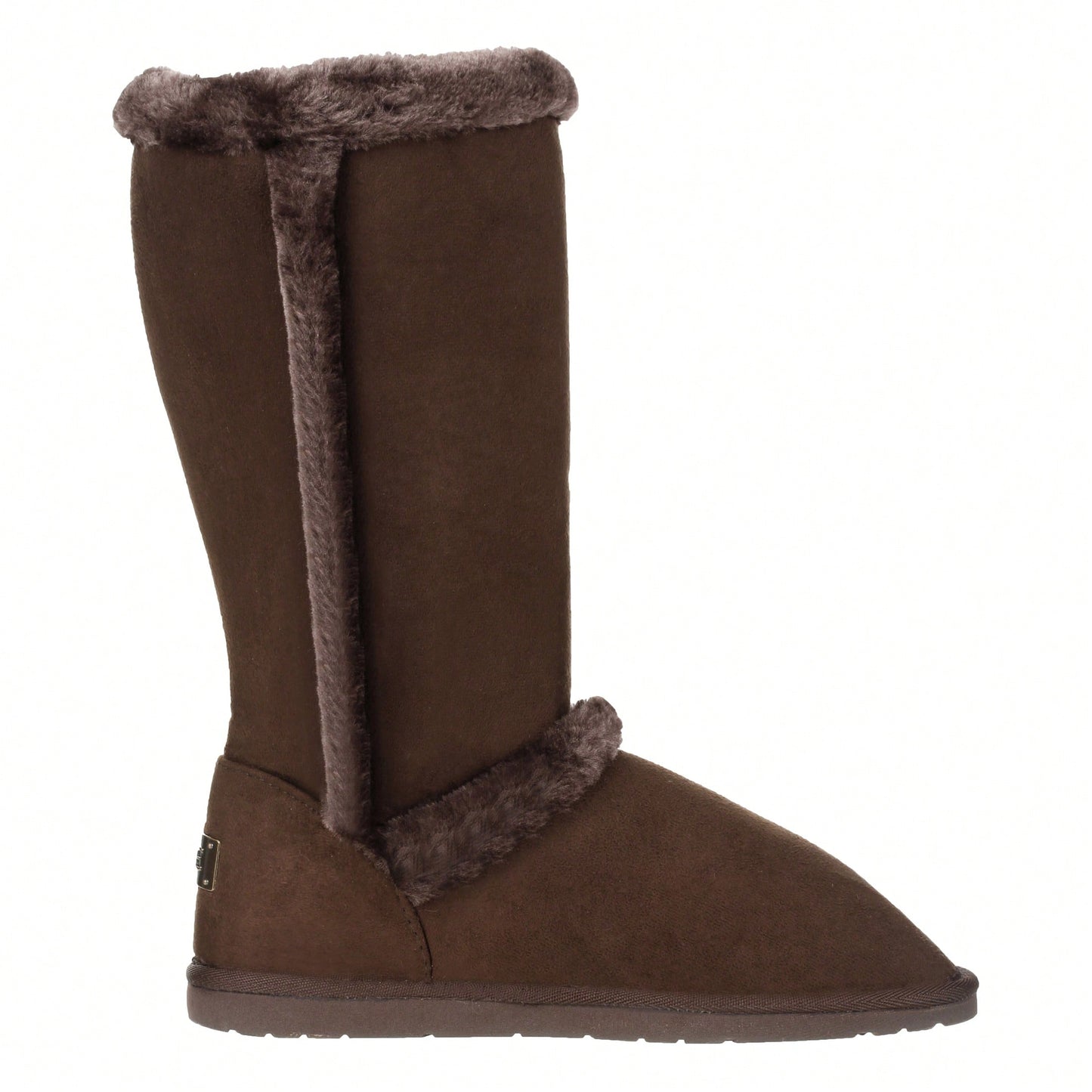 Women's Snow Boots Fleece Lined Solid Color Mid-Calf Flat Snow Boots For Winter Mid Calf Winter Snow Boots With Buckle