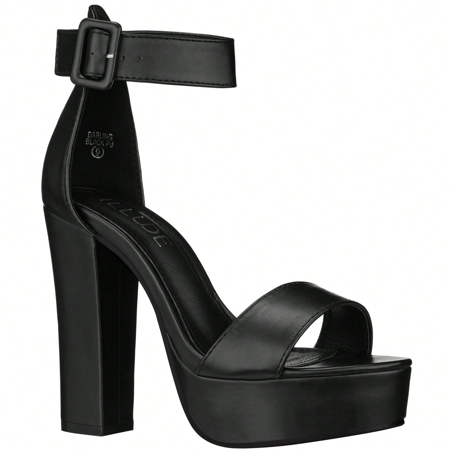 Women High Heel Chunky Heeled Sandals Platform Heels Ankle Strap Sandals Open Toe Heels Chunky Block Dressy Pumps Sandals High Heel Chunky Block Platform Heels
