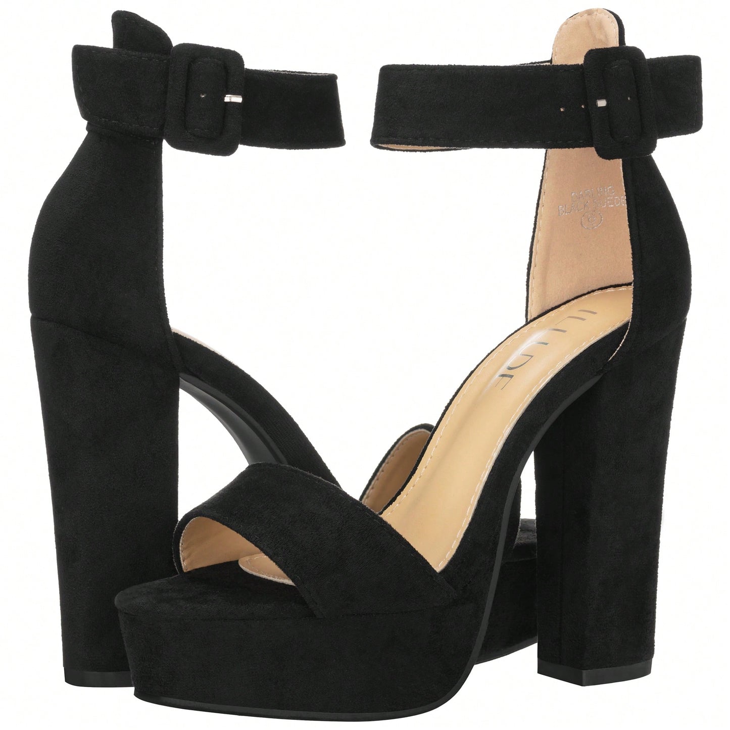 Women High Heel Chunky Heeled Sandals Platform Heels Ankle Strap Sandals Open Toe Heels Chunky Block Dressy Pumps Sandals High Heel Chunky Block Platform Heels