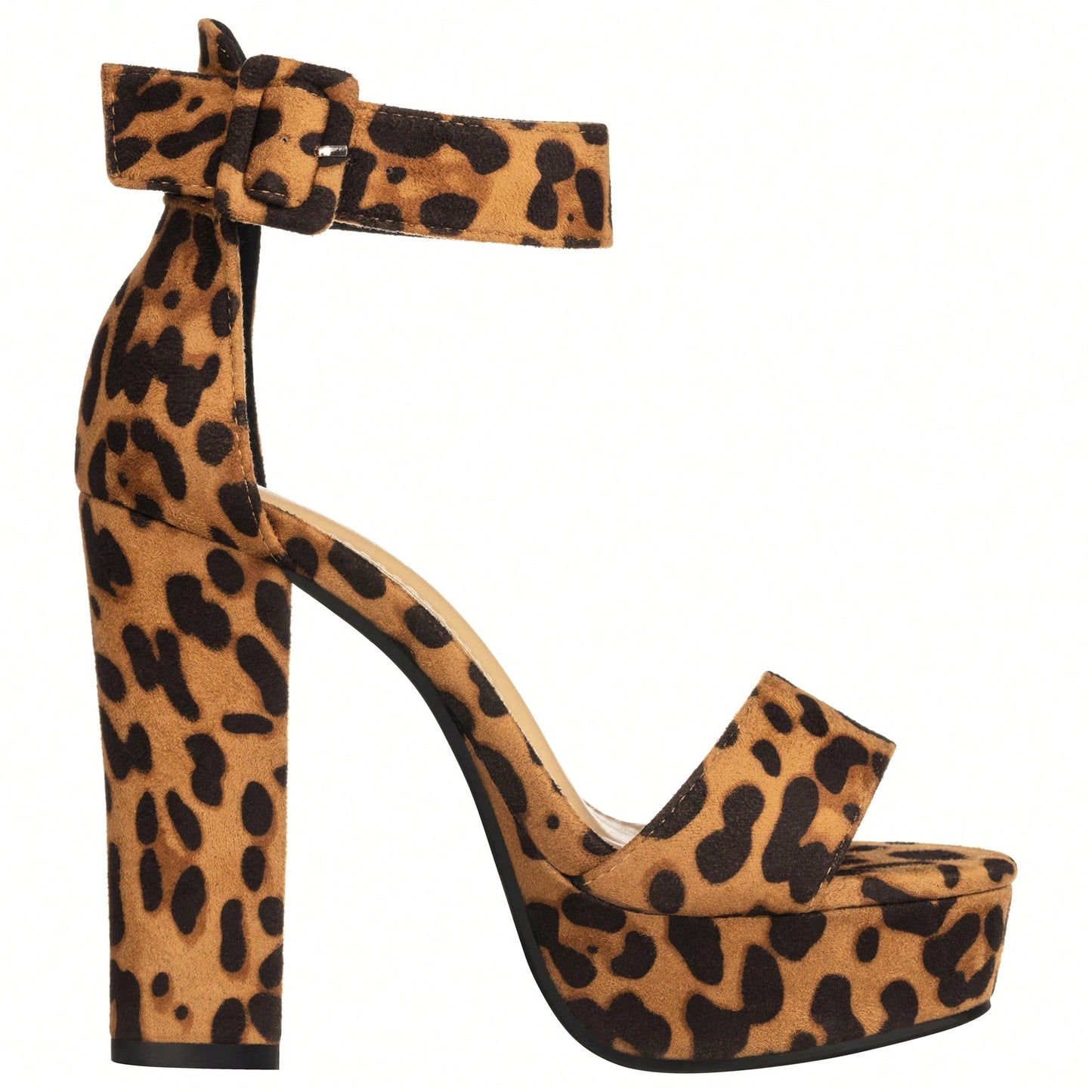 Women High Heel Chunky Heeled Sandals Platform Heels Ankle Strap Sandals Open Toe Heels Chunky Block Dressy Pumps Sandals High Heel Chunky Block Platform Heels