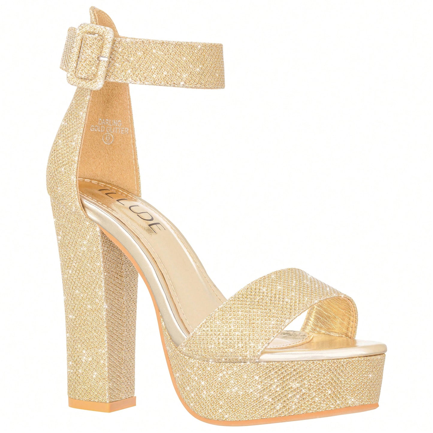 Women High Heel Chunky Heeled Sandals Platform Heels Ankle Strap Sandals Open Toe Heels Chunky Block Dressy Pumps Sandals High Heel Chunky Block Platform Heels