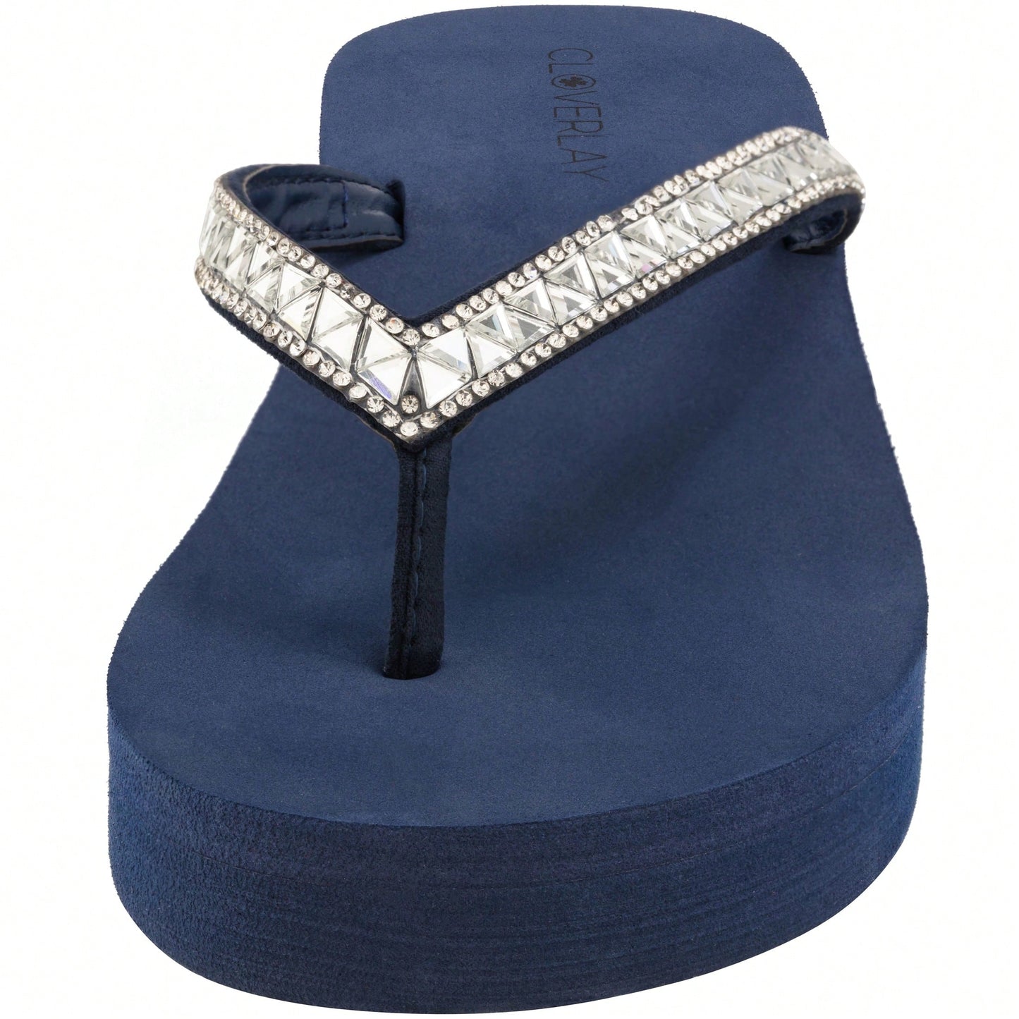 Women Rhinestone Decor Flip Flops Glamorous Summer Flip Flops Toe Post Vacation Fashion Black Flip Flops Summer Fashion Sandals