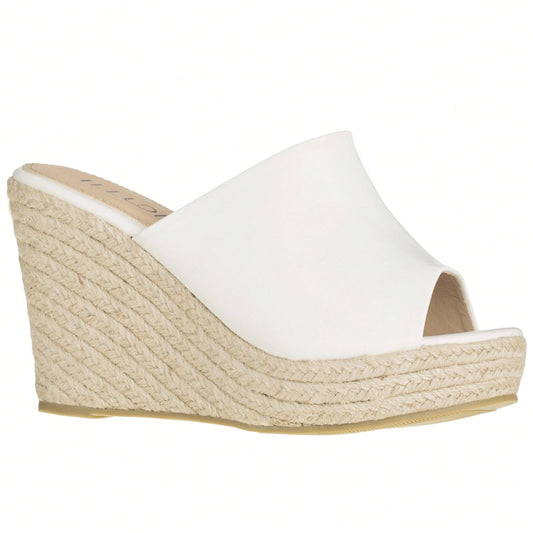 Women's Wedge Sandal Espadrille Platform Slip On Open Toe Wedge Heel Sandals