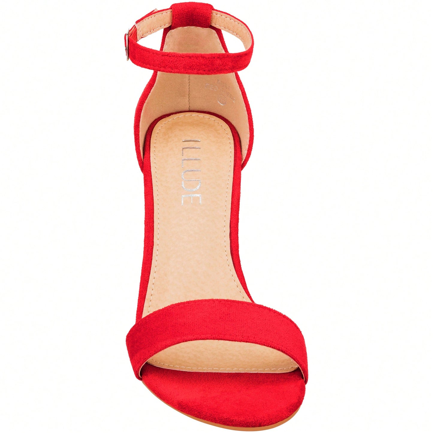 Women Chunky Heeled Ankle Strap Sandals Elegant Single Band Buckle Decor Sandals High Heel Sandals Open Toe Ankle Strap Sandals Heels