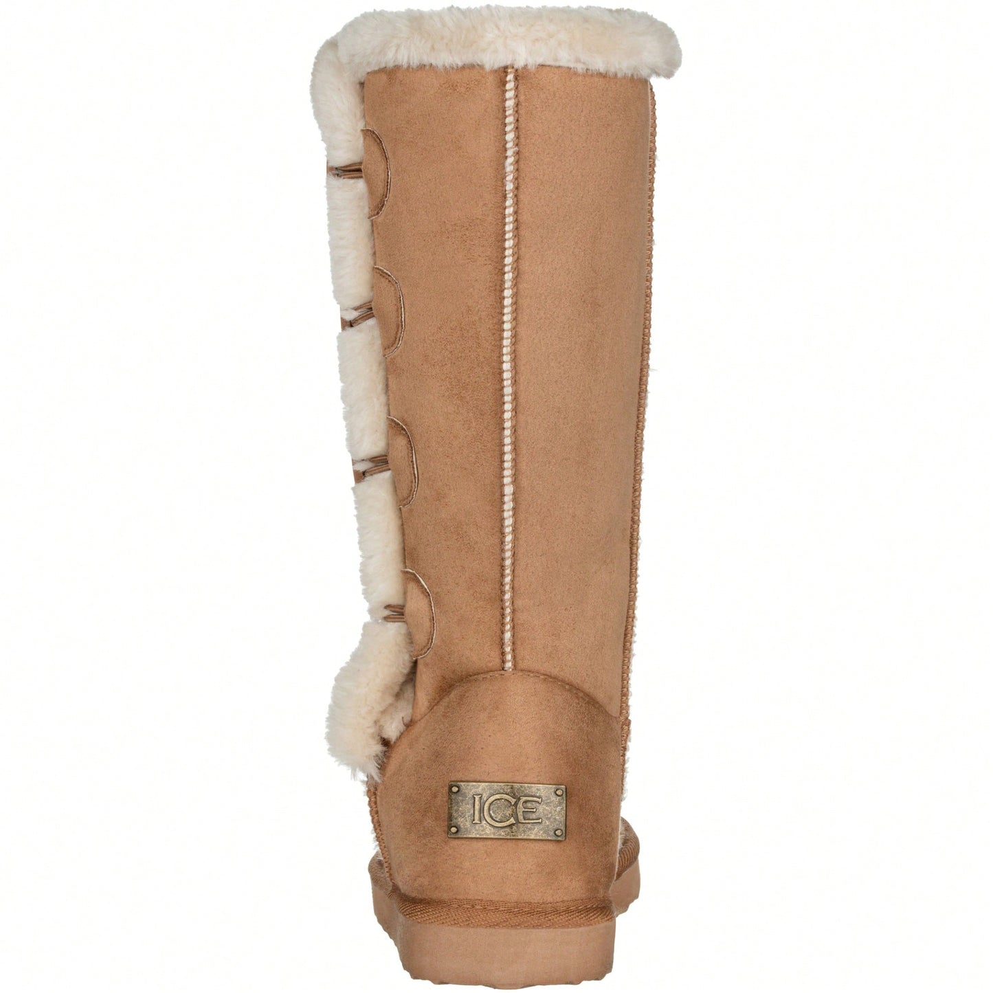 Women's Snow Boots Fleece Lined Solid Color Mid-Calf Flat Snow Boots Fur Lined Winter Boots