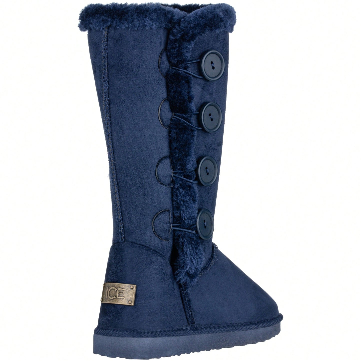 Women's Snow Boots Fleece Lined Solid Color Mid-Calf Flat Snow Boots Fur Lined Winter Boots
