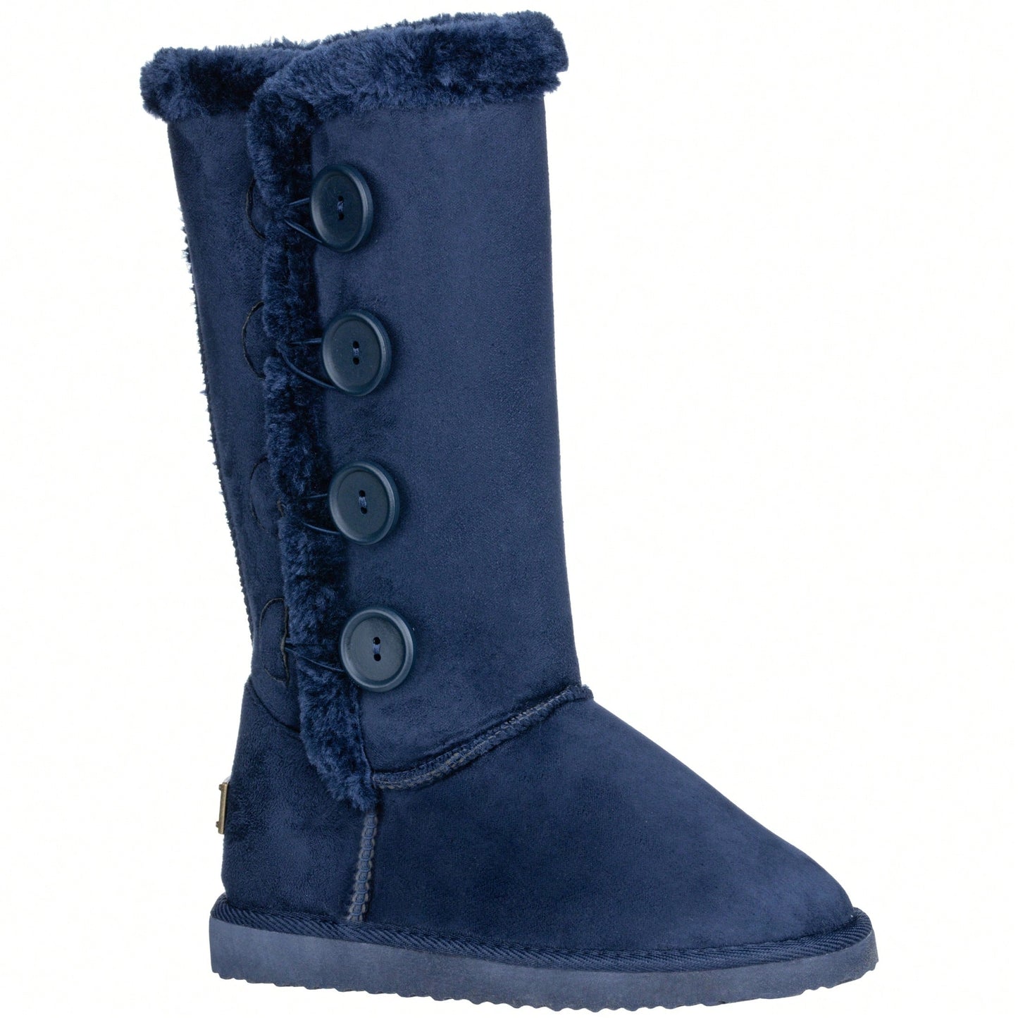 Women's Snow Boots Fleece Lined Solid Color Mid-Calf Flat Snow Boots Fur Lined Winter Boots