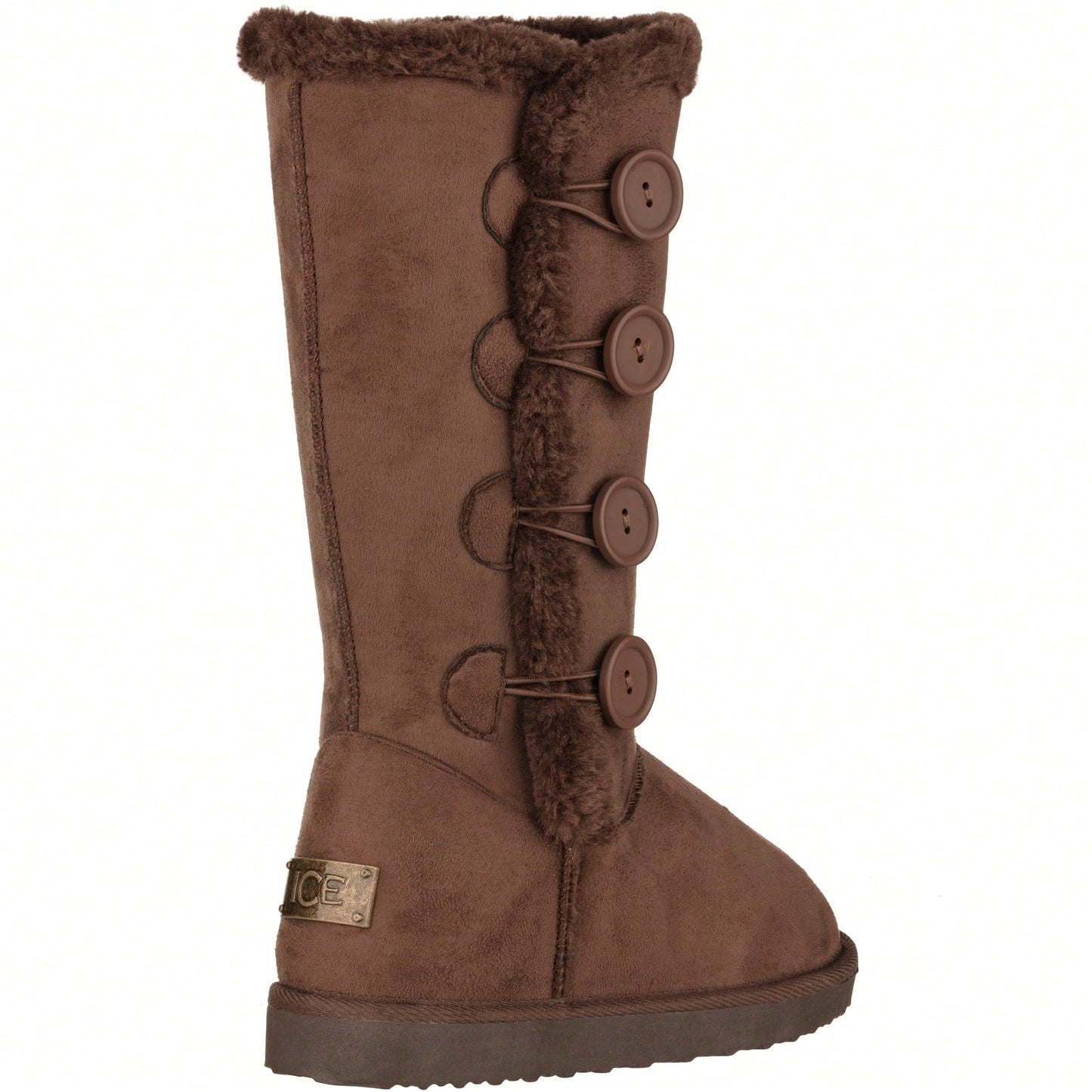 Women's Snow Boots Fleece Lined Solid Color Mid-Calf Flat Snow Boots Fur Lined Winter Boots
