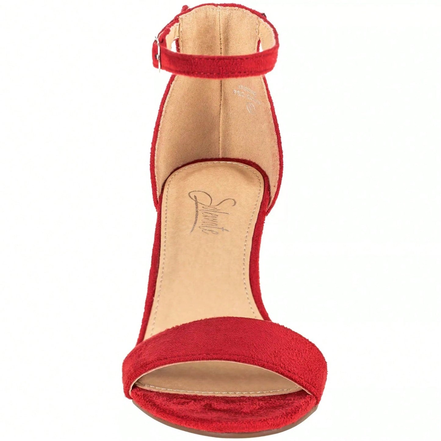Women Buckle Decor Chunky Heeled Sandals Elegant Summer Ankle Strap Sandals Chunky Heeled Ankle Strap Sandals Low Heeled Sandal Patent