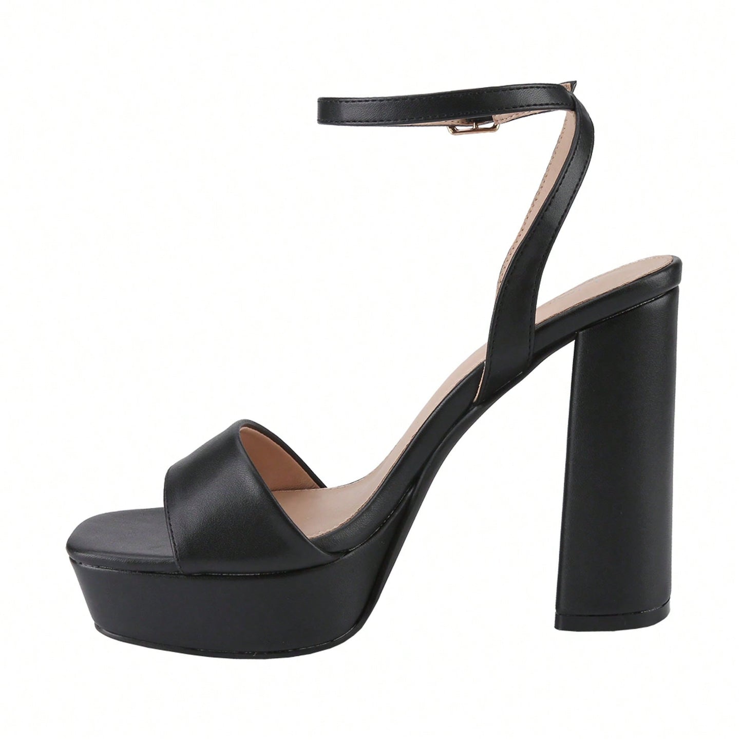 Women's Platform Heel Chunky Heeled Strappy Sandals Open Toe Chunky Heeled Sandal For Wedding Work Party Dress