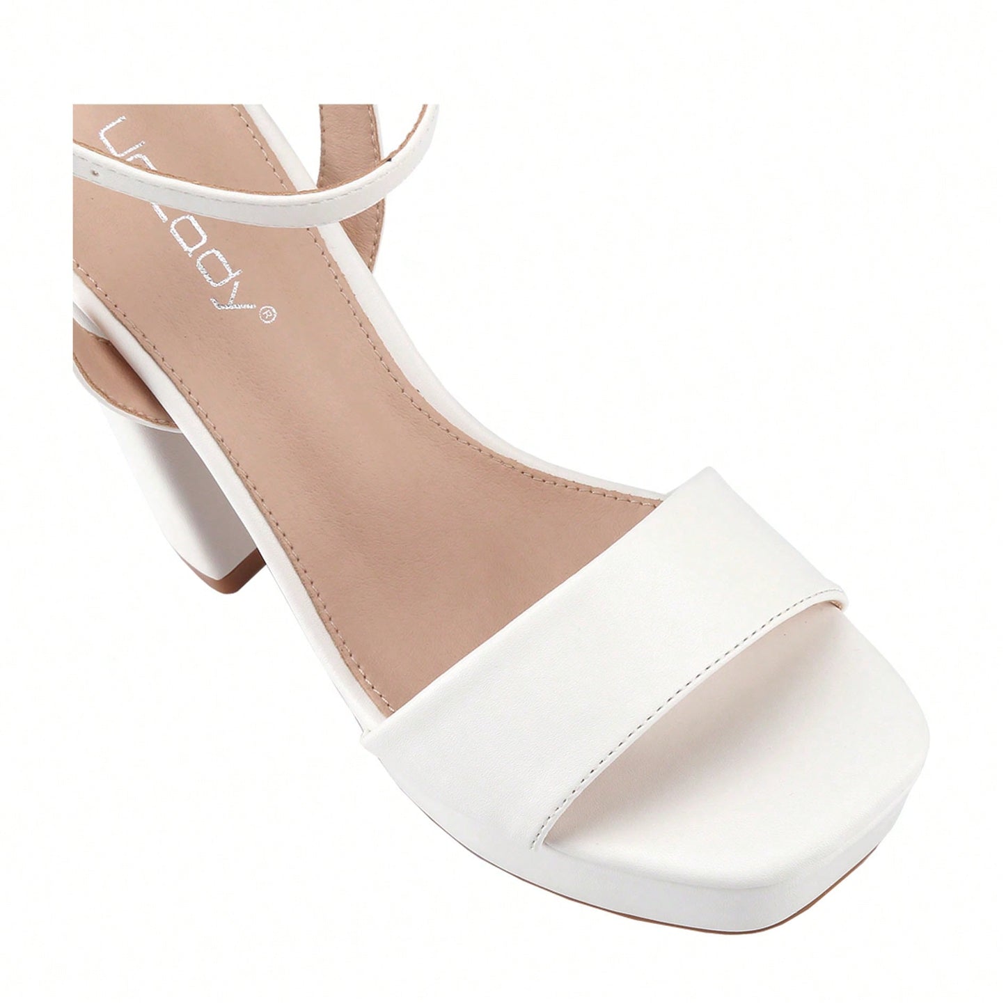 Women's Platform Heel Chunky Heeled Strappy Sandals Open Toe Chunky Heeled Sandal For Wedding Work Party Dress