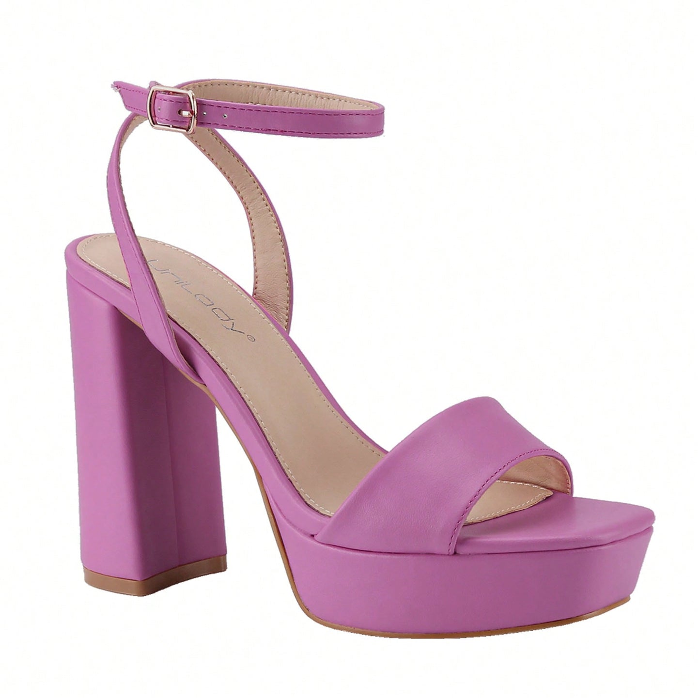 Women's Platform Heel Chunky Heeled Strappy Sandals Open Toe Chunky Heeled Sandal For Wedding Work Party Dress