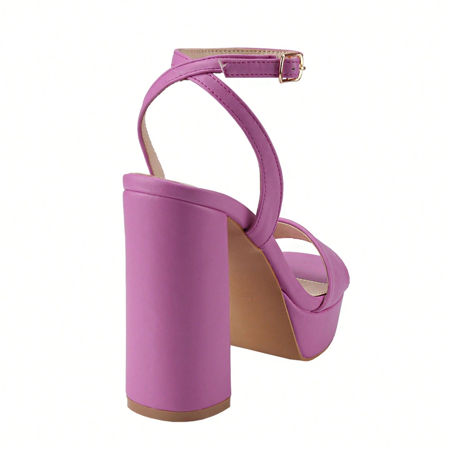 Women's Platform Heel Chunky Heeled Strappy Sandals Open Toe Chunky Heeled Sandal For Wedding Work Party Dress