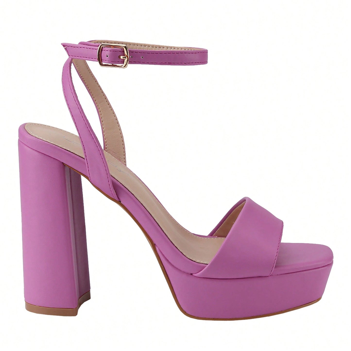 Women's Platform Heel Chunky Heeled Strappy Sandals Open Toe Chunky Heeled Sandal For Wedding Work Party Dress
