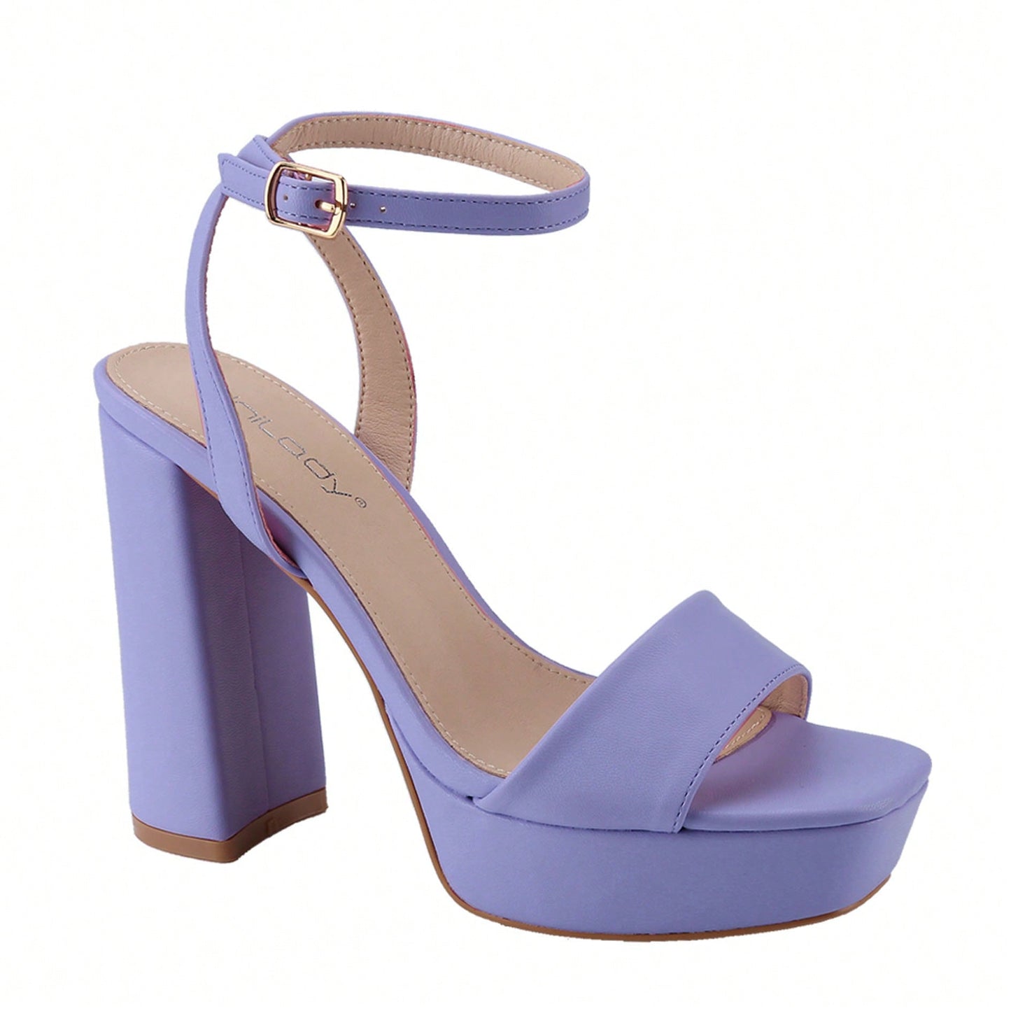 Women's Platform Heel Chunky Heeled Strappy Sandals Open Toe Chunky Heeled Sandal For Wedding Work Party Dress