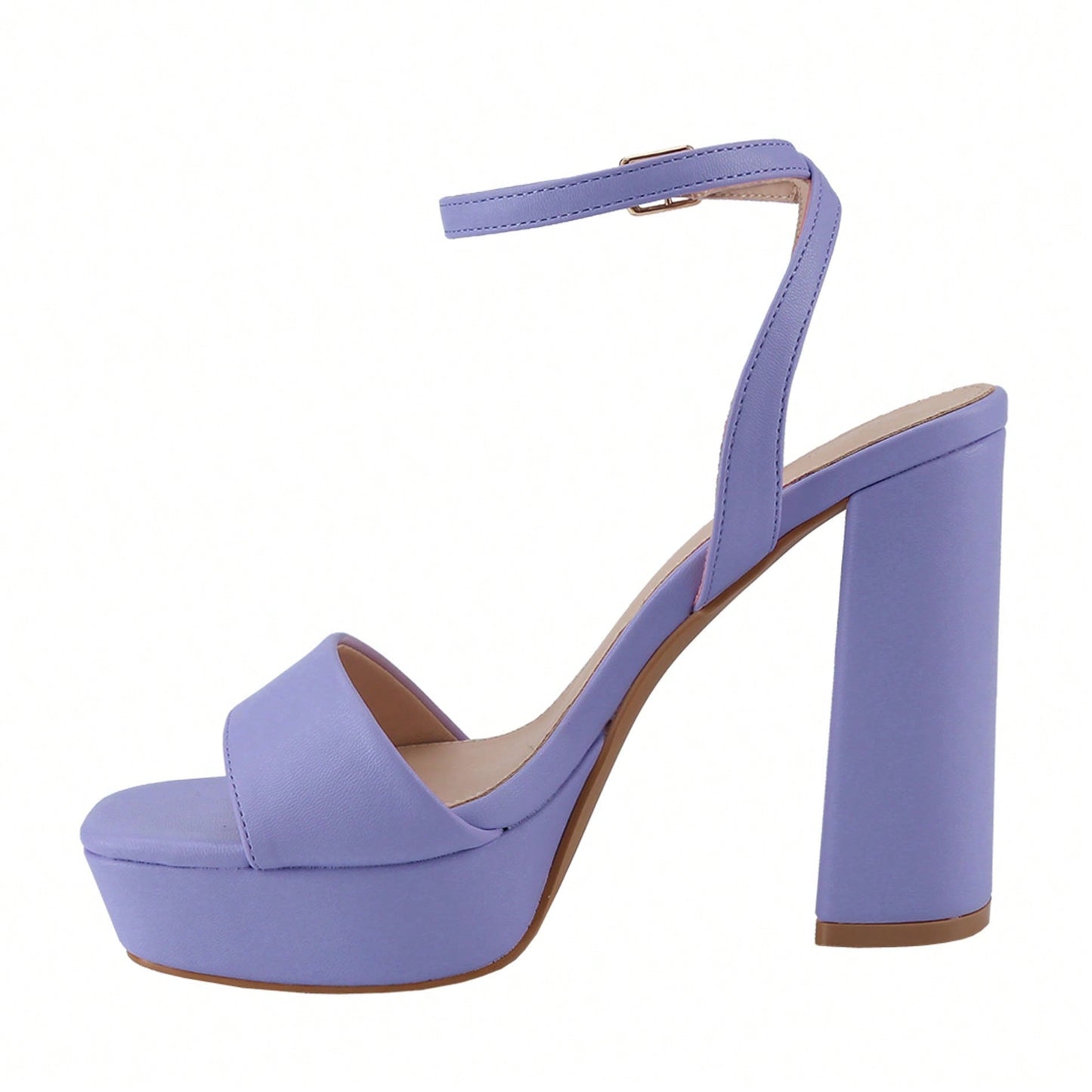 Women's Platform Heel Chunky Heeled Strappy Sandals Open Toe Chunky Heeled Sandal For Wedding Work Party Dress