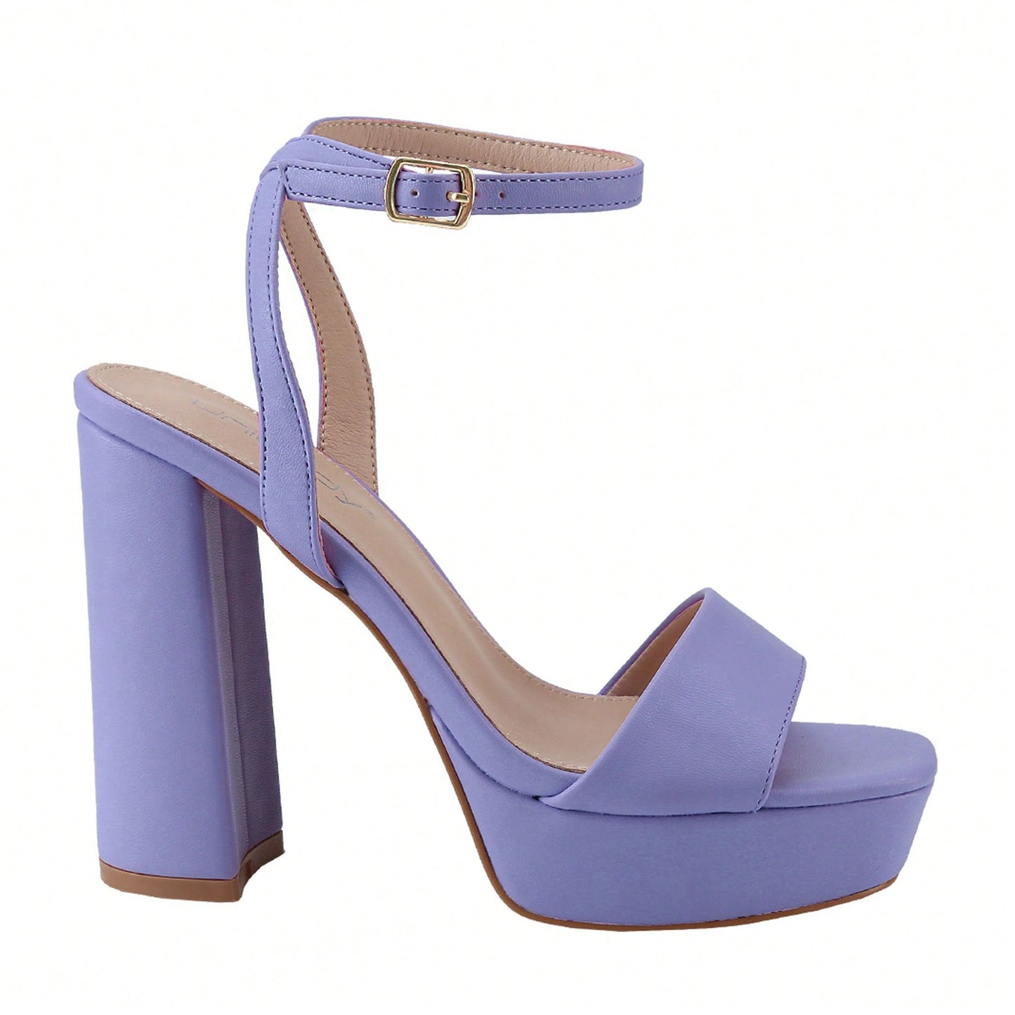 Women's Platform Heel Chunky Heeled Strappy Sandals Open Toe Chunky Heeled Sandal For Wedding Work Party Dress