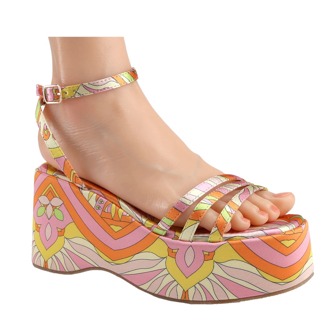 Women's Platform Sandals Wedge Heel Lace Up Sandals Ankle Strap Square Open Toe Summer Sandals For Women