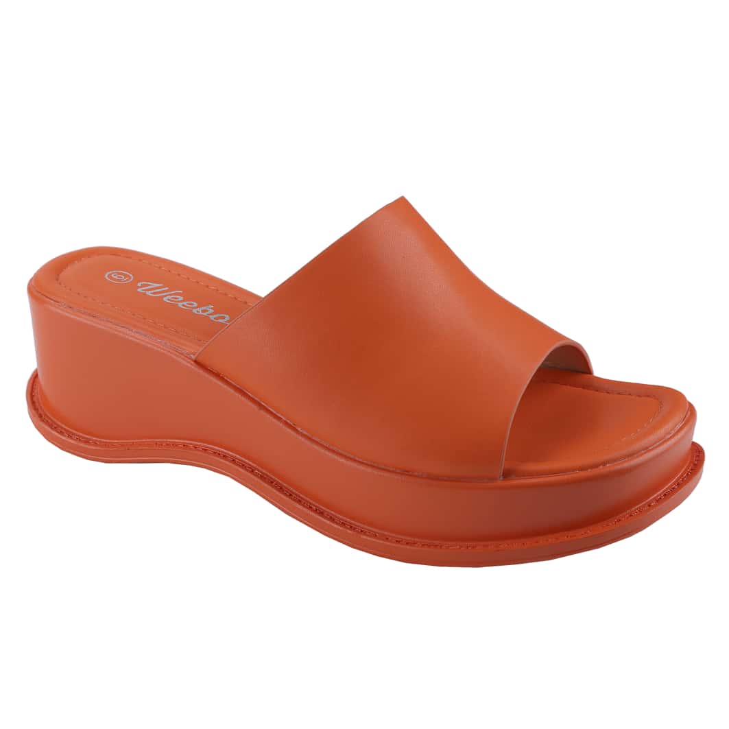 Women's Platform Sandals Square Toe Block Heel Slip-On Slides Fashion Wedge Summer Shoes