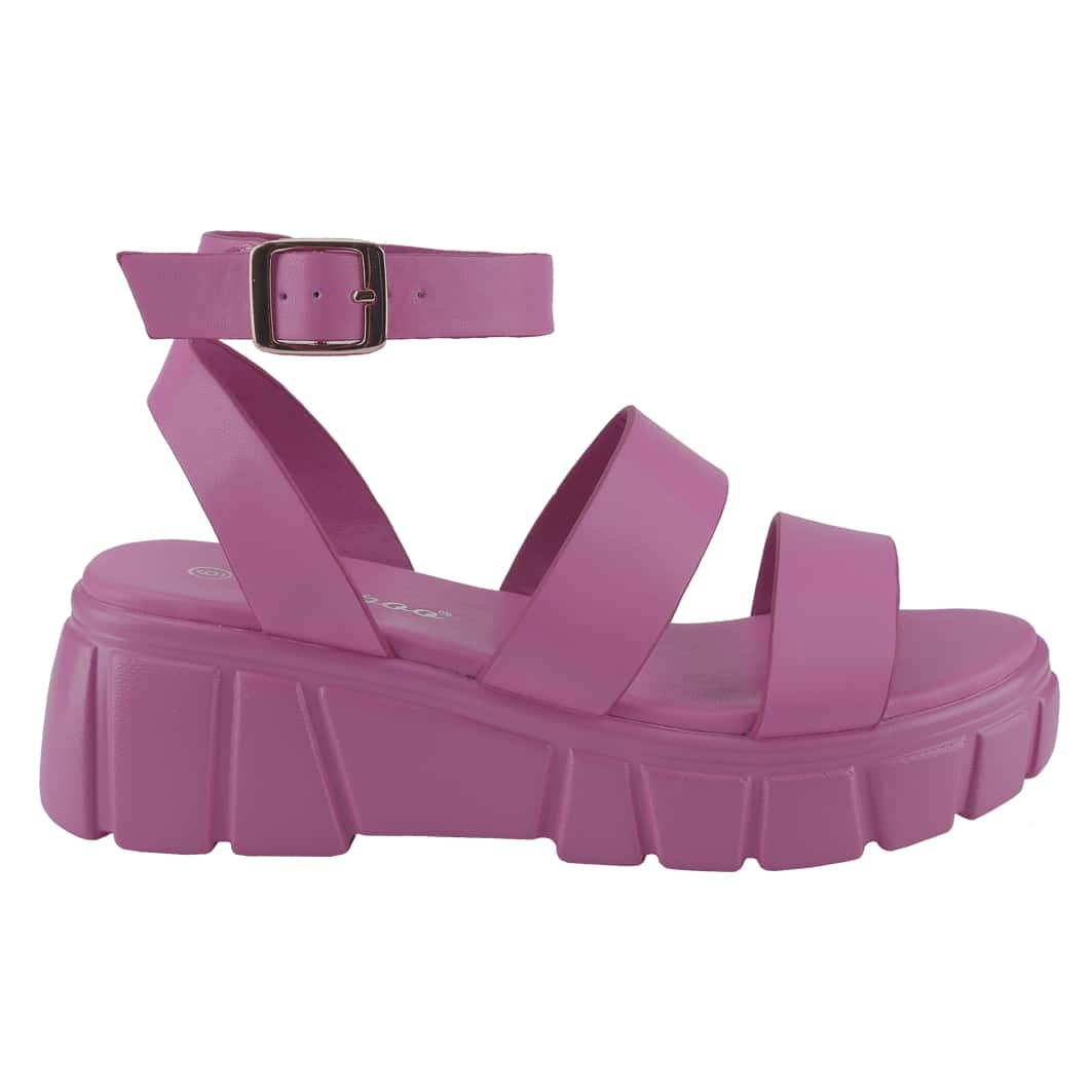 Women's Platform Sandals Open Toe One Band Buckle Ankle Sandals Strap Block Heel Fashion Summer
