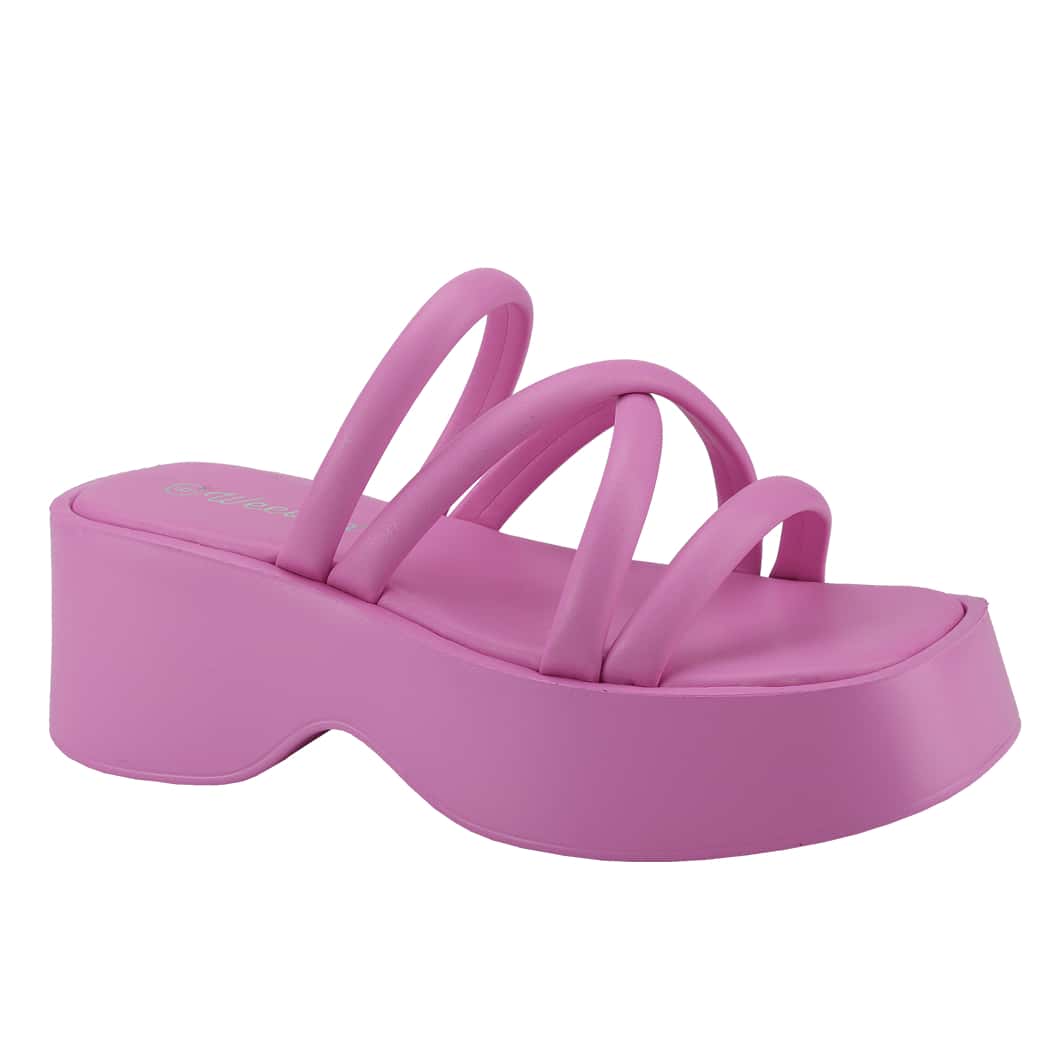Women's Platform Sandals Slip On Open Toe Slides Fashion Slingback Heeled Sandals Summer Outdoor Chunky High Heel Slippers Goth Punk Walking Shoes