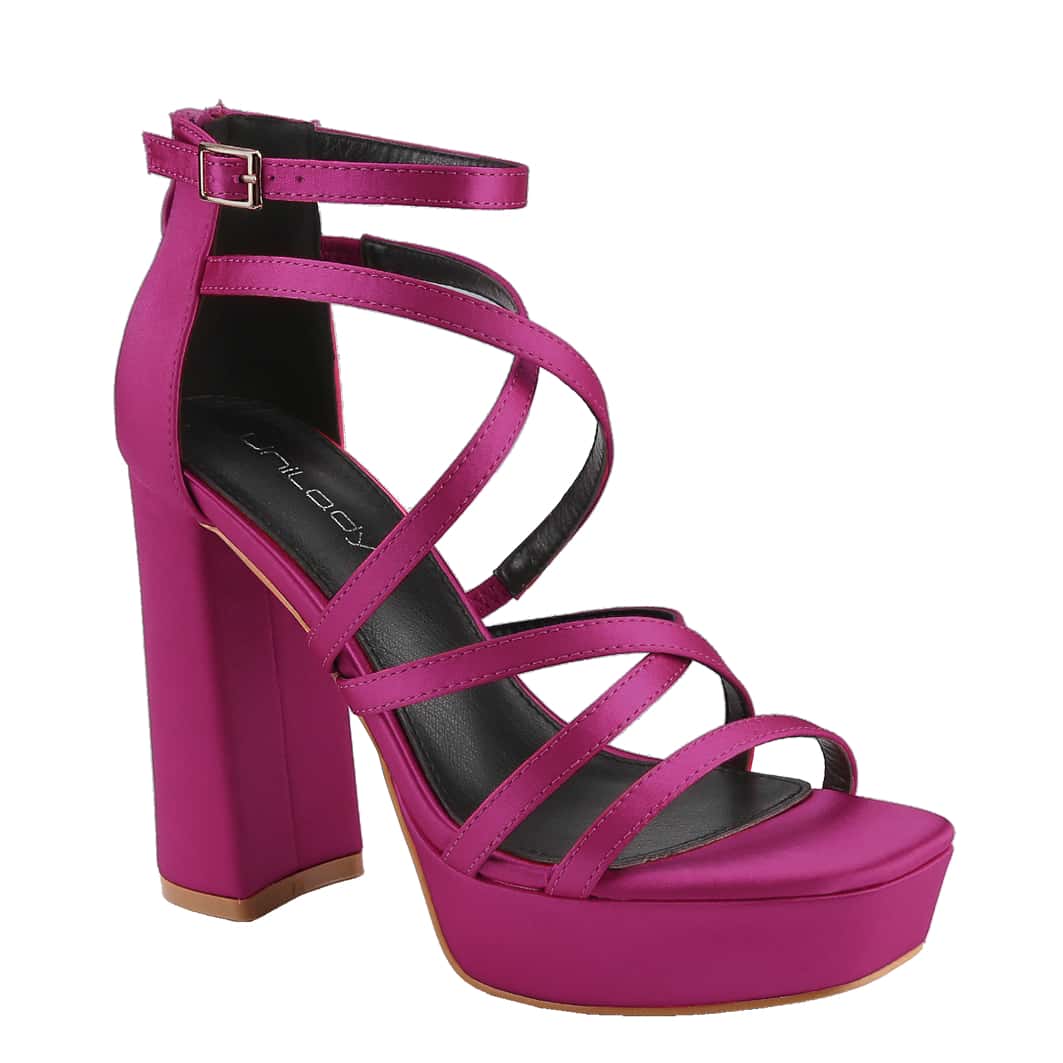 Women's Chunky Heeled Sandal Open Toe Pump Heel Platform Sandals