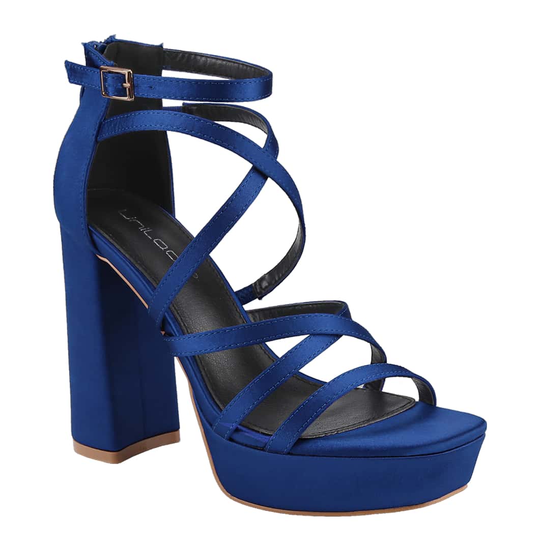 Women's Chunky Heeled Sandal Open Toe Pump Heel Platform Sandals
