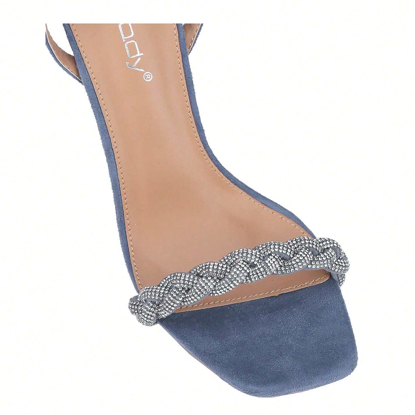 Women's Strappy Square Toe Heels Sandals Kitten Heeled Sandals Party Dress Shoes