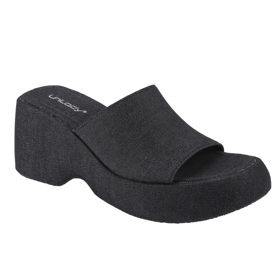 Women's Wedge SIides Sandals Platform Open Toe Slip On Elastic Band Wedges Shoes
