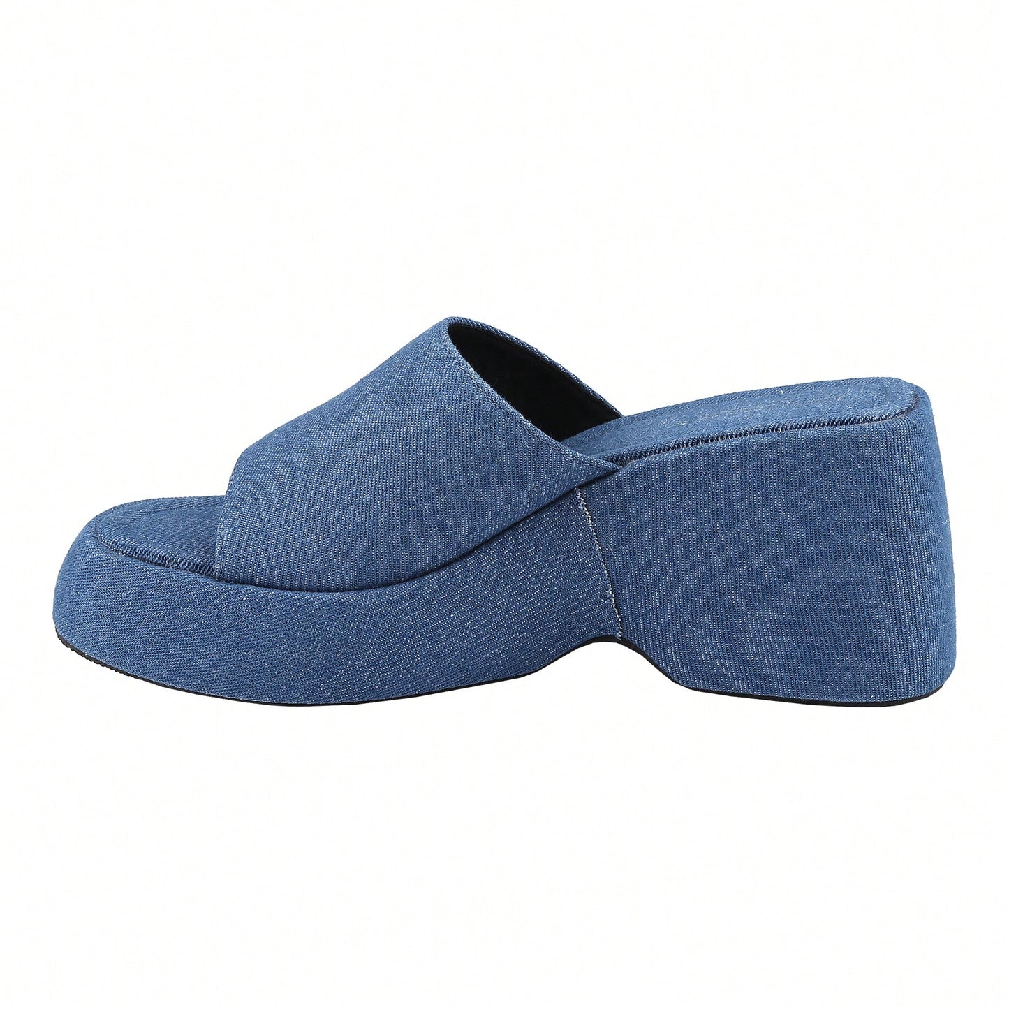 Women's Wedge SIides Sandals Platform Open Toe Slip On Elastic Band Wedges Shoes