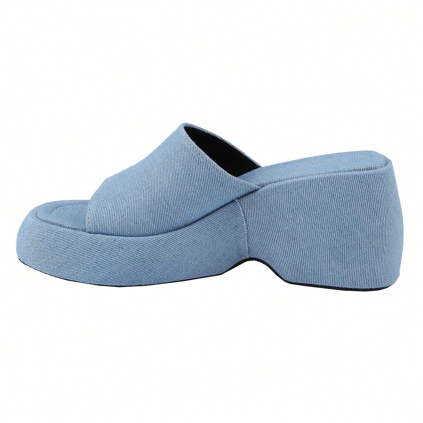 Women's Wedge SIides Sandals Platform Open Toe Slip On Elastic Band Wedges Shoes