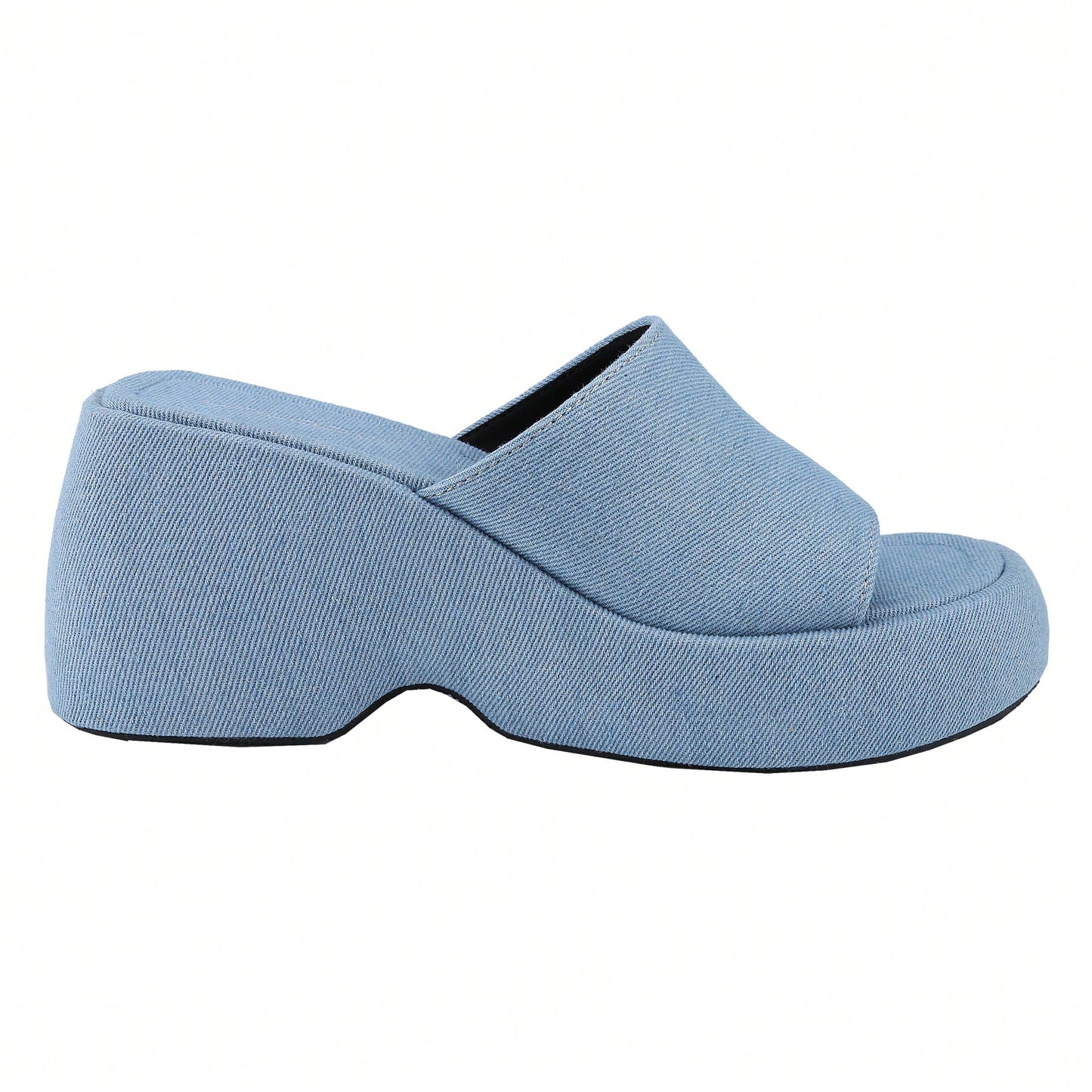 Women's Wedge SIides Sandals Platform Open Toe Slip On Elastic Band Wedges Shoes